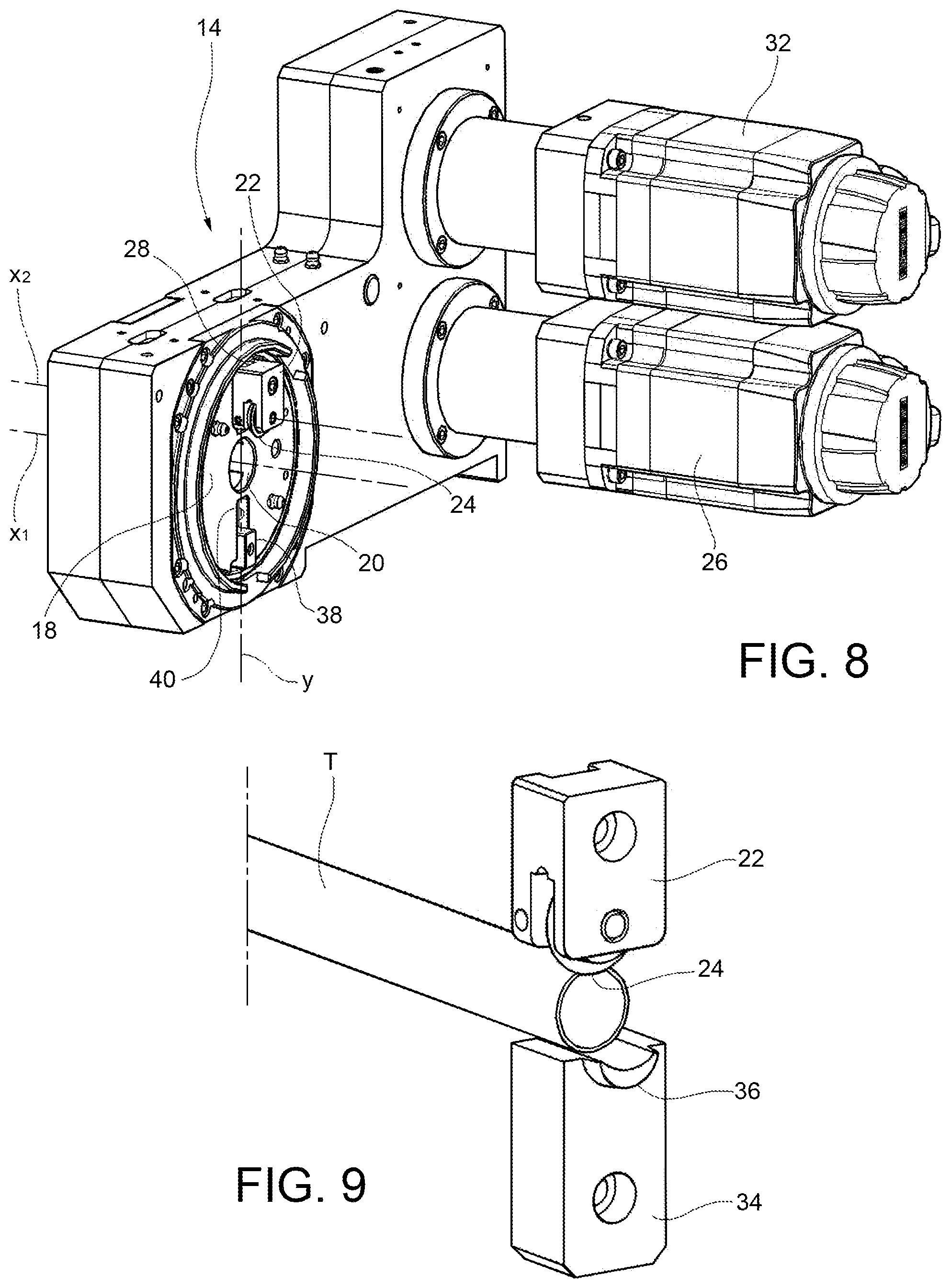 Patent US12576438 Figure 3 – Apparatus for the orbital cutting and calibration of tubes
