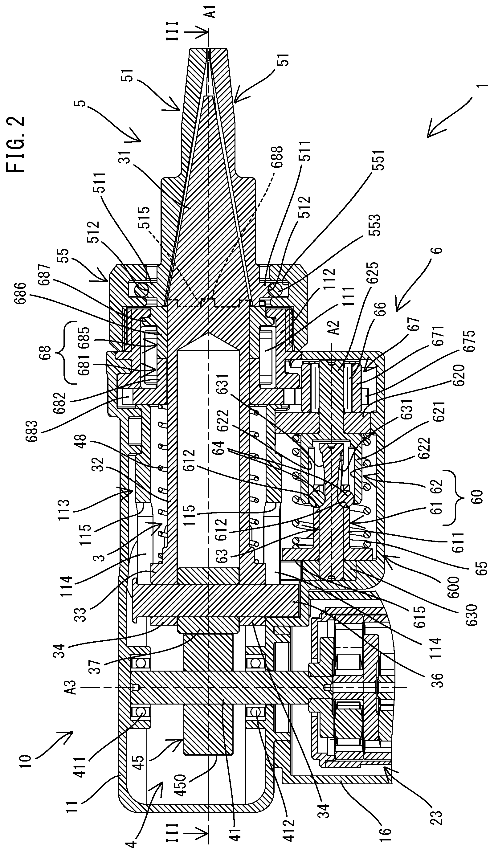 Patent US12576441 Figure 2 – Pipe expanding tool
