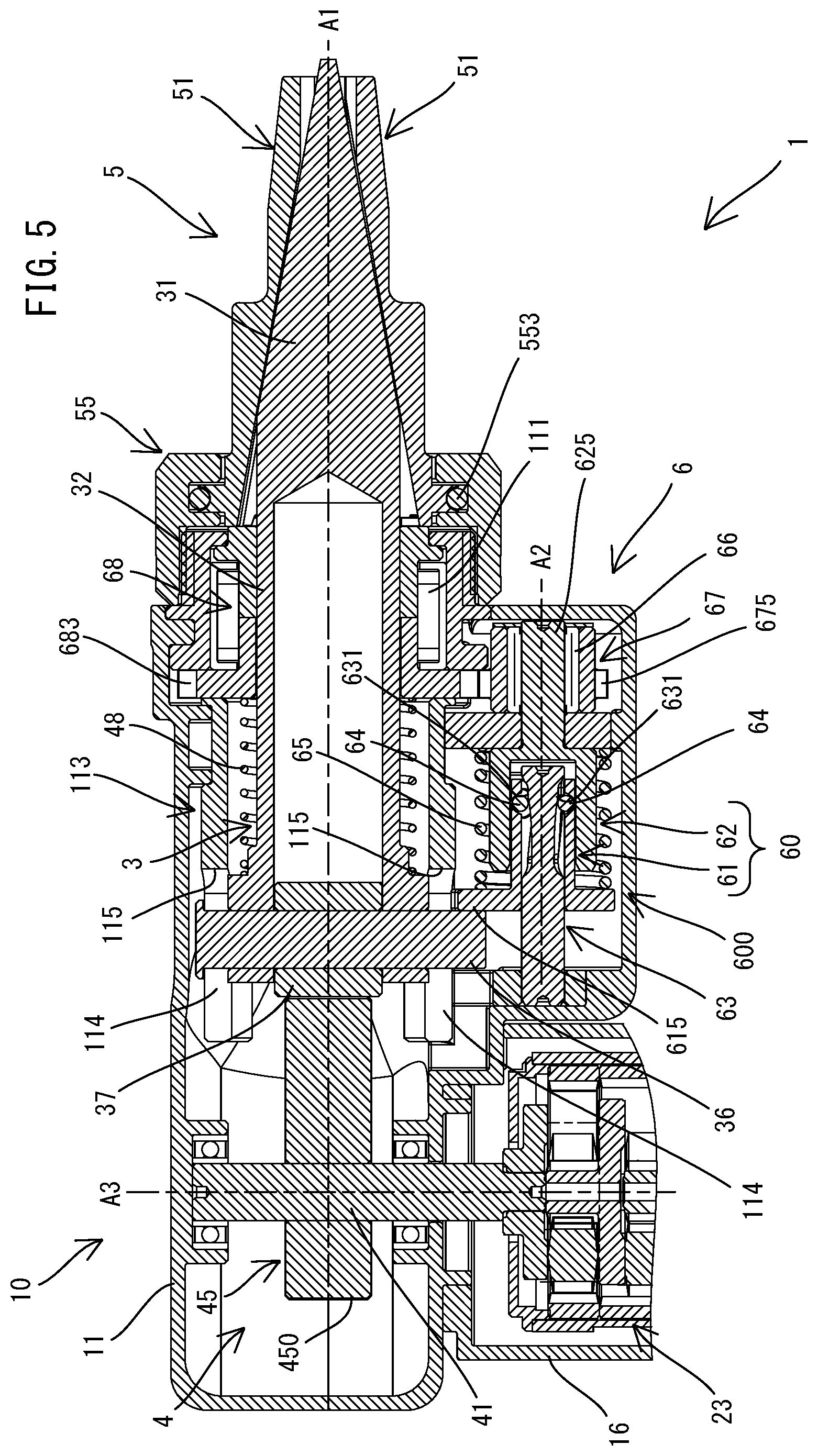 Patent US12576441 Figure 5 – Pipe expanding tool