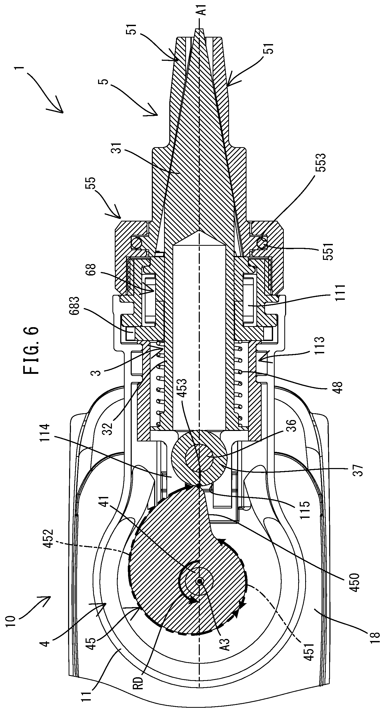 Patent US12576441 Figure 6 – Pipe expanding tool