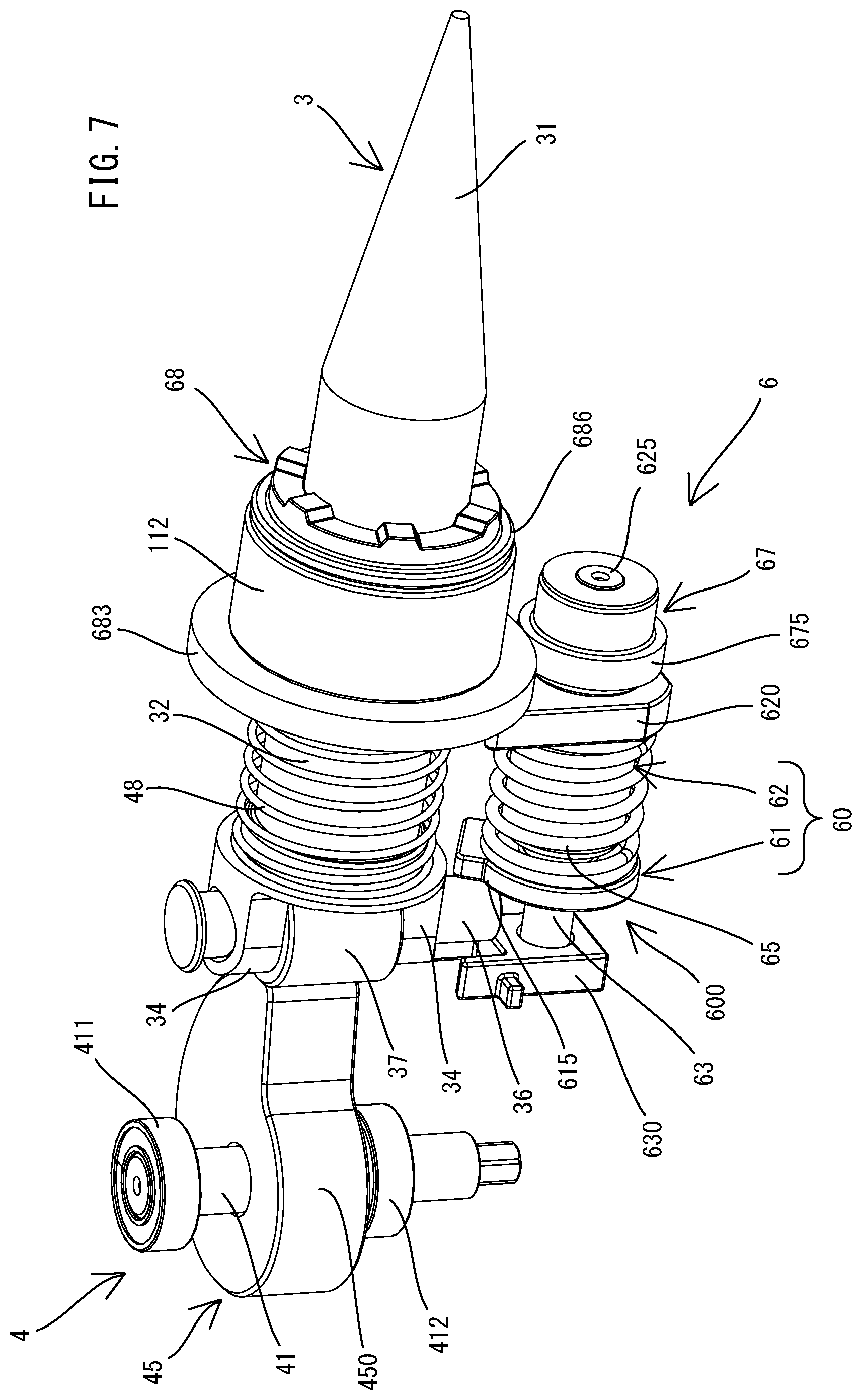 Patent US12576441 Figure 7 – Pipe expanding tool