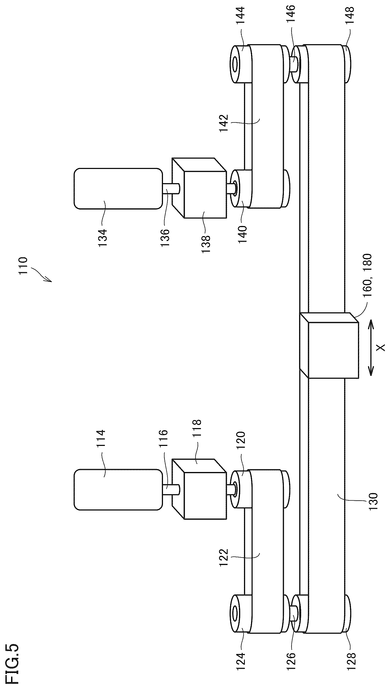 Patent US12576442 Figure 5 – Workpiece transport device