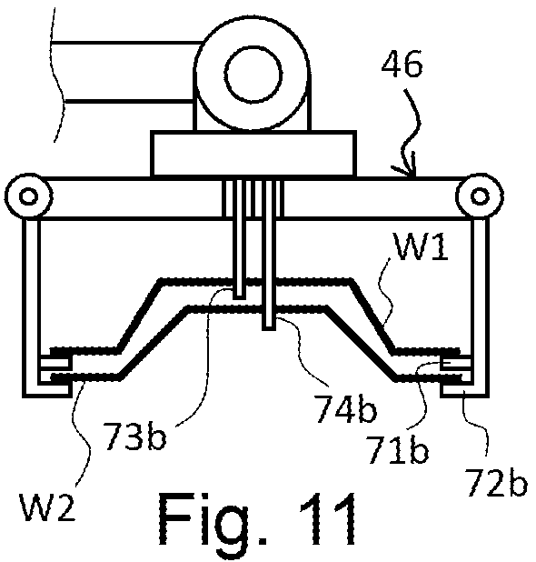Patent US12576443 Figure 12 – Method of manufacturing press-formed product, apparatus for transporting heated workpiece, and hot-press manufacturing line