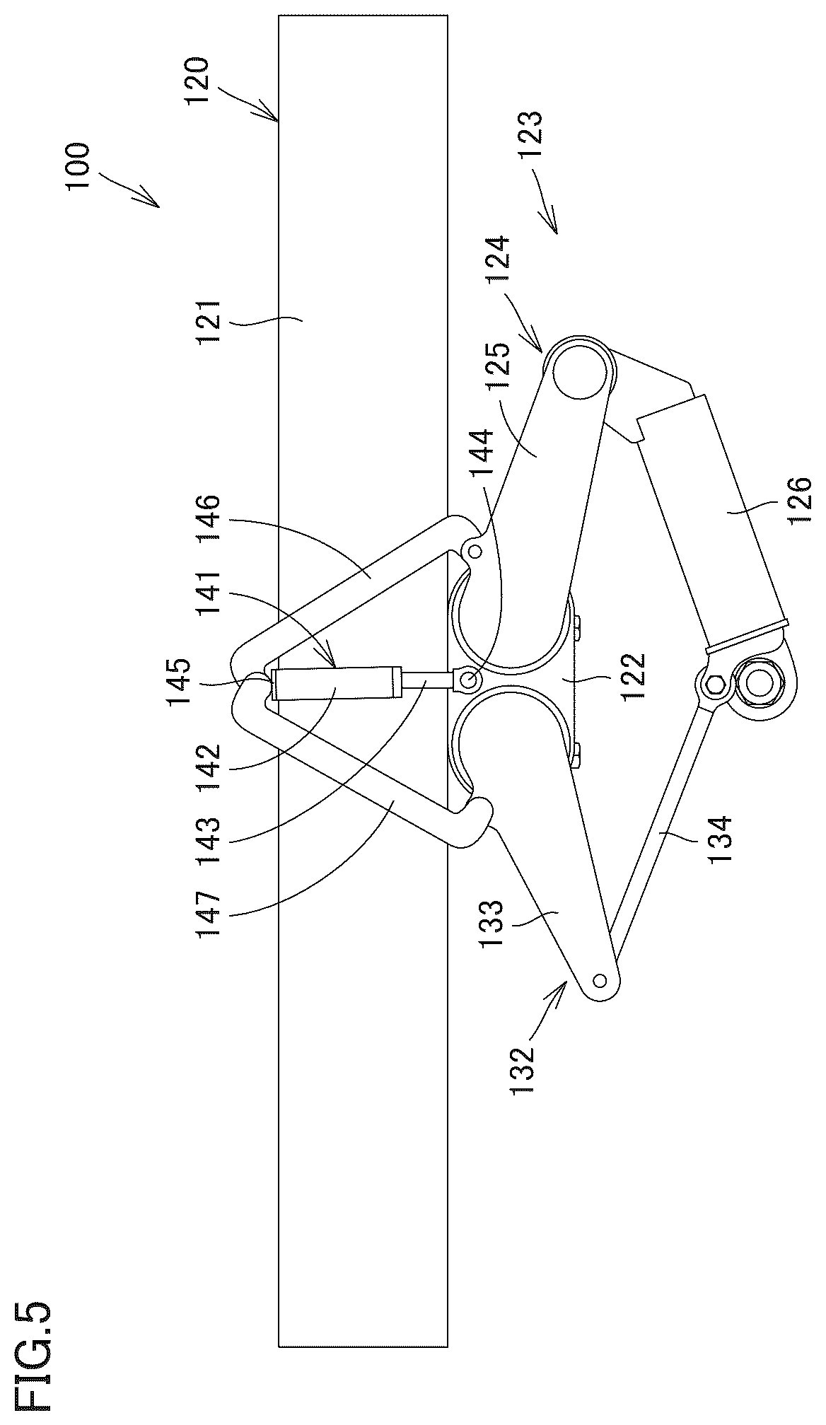 Patent US12576444 Figure 5 – Workpiece transport device