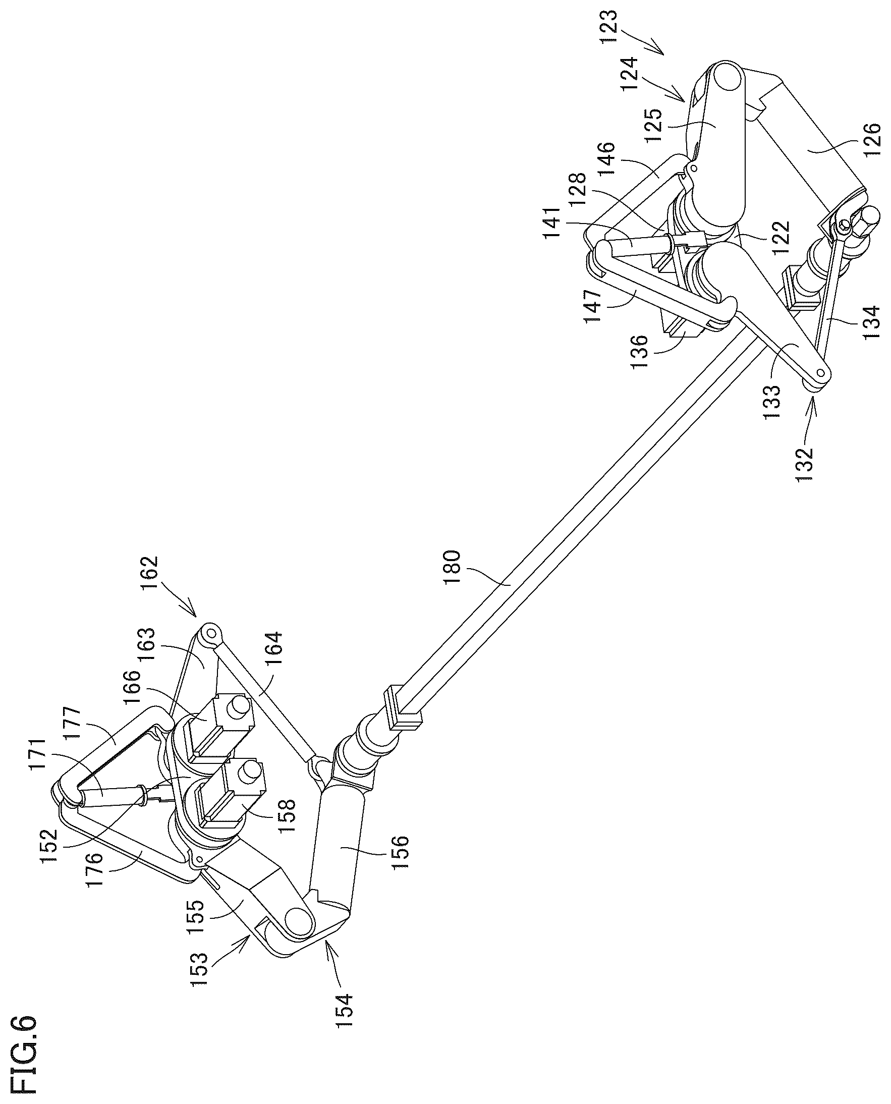 Patent US12576444 Figure 6 – Workpiece transport device