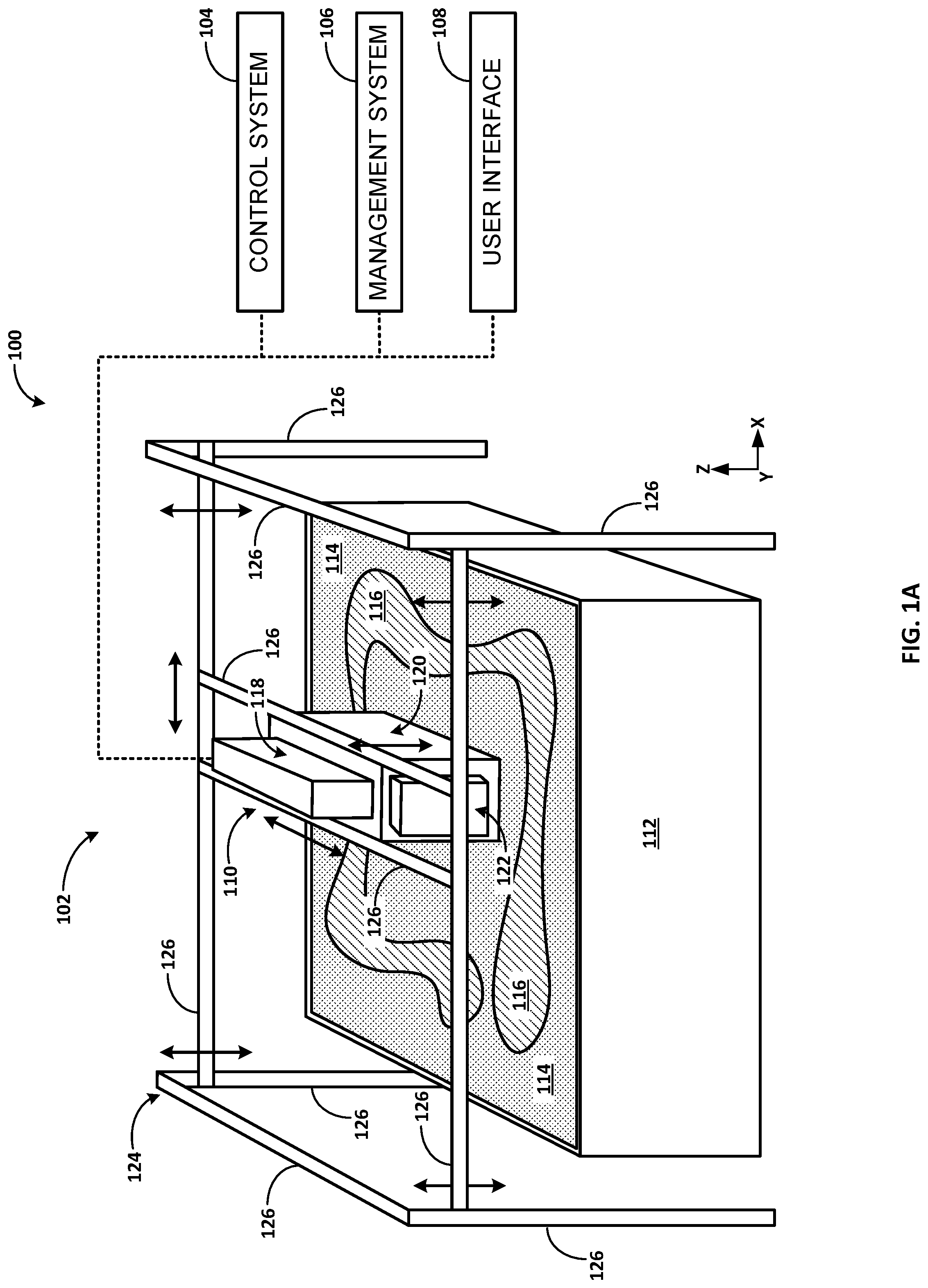 Patent US12576446 Figure 1 – Additive manufacturing build units with process gas inertization systems