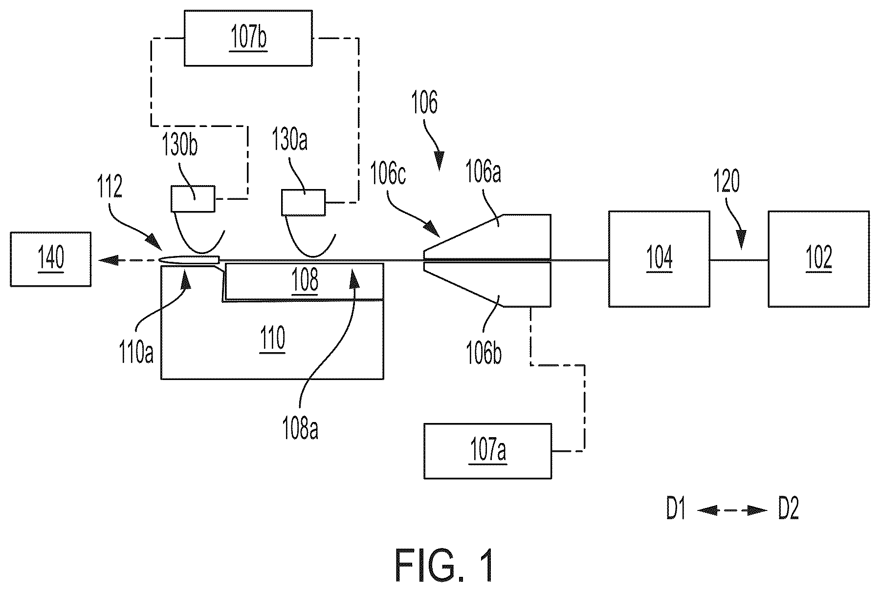Patent US12576447 Figure 1 – Optical fiber modules for additive manufacturing systems