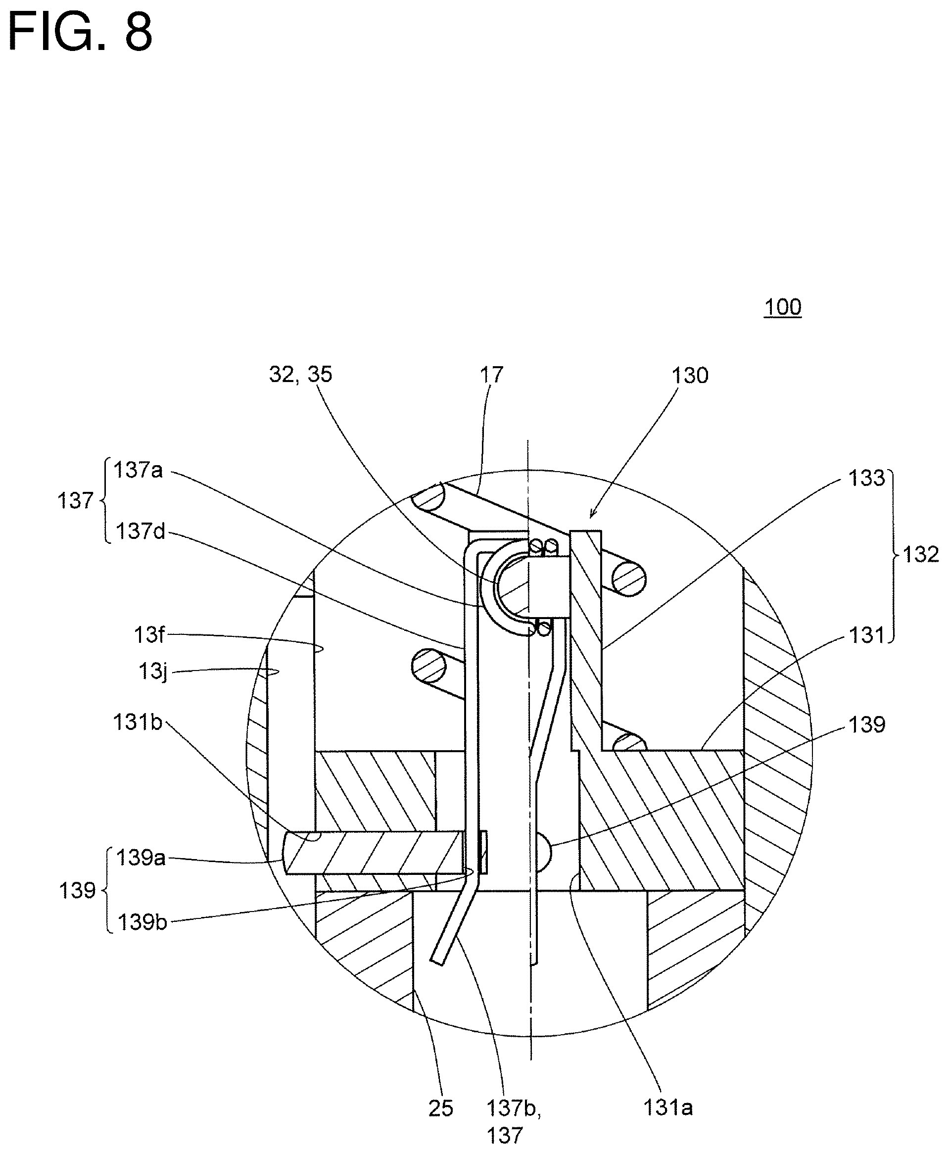 Patent US12576449 Figure 8 – Processing tool