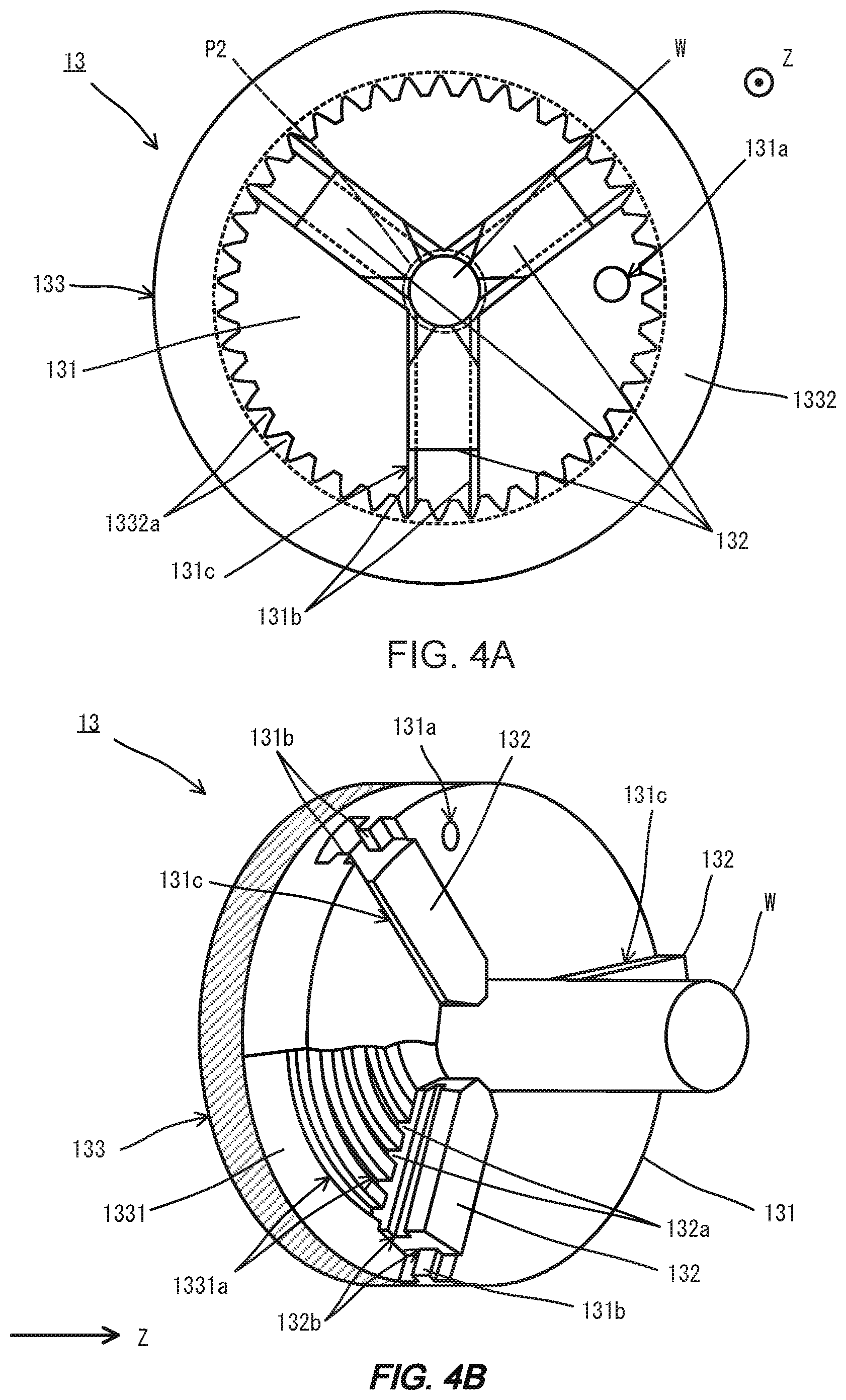 Patent US12576450 Figure 4 – Workpiece holder and machining apparatus