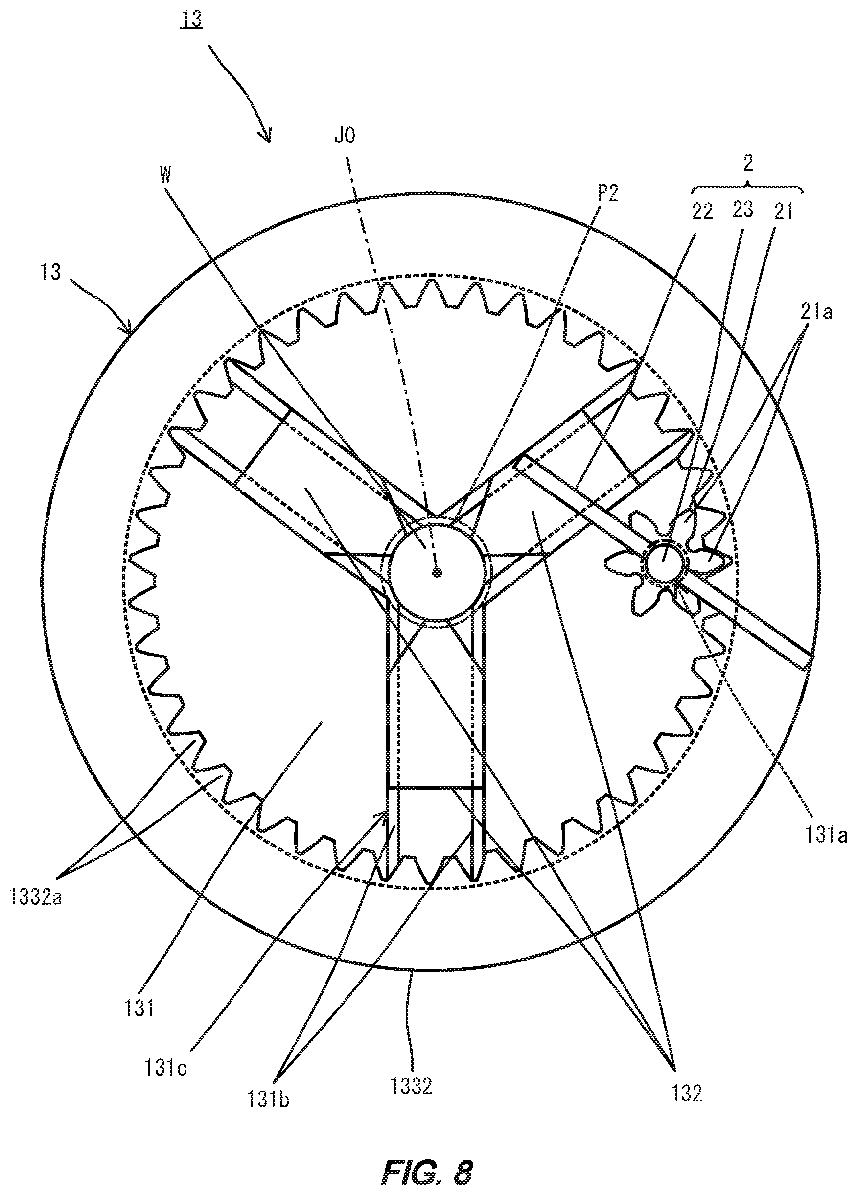 Patent US12576450 Figure 8 – Workpiece holder and machining apparatus