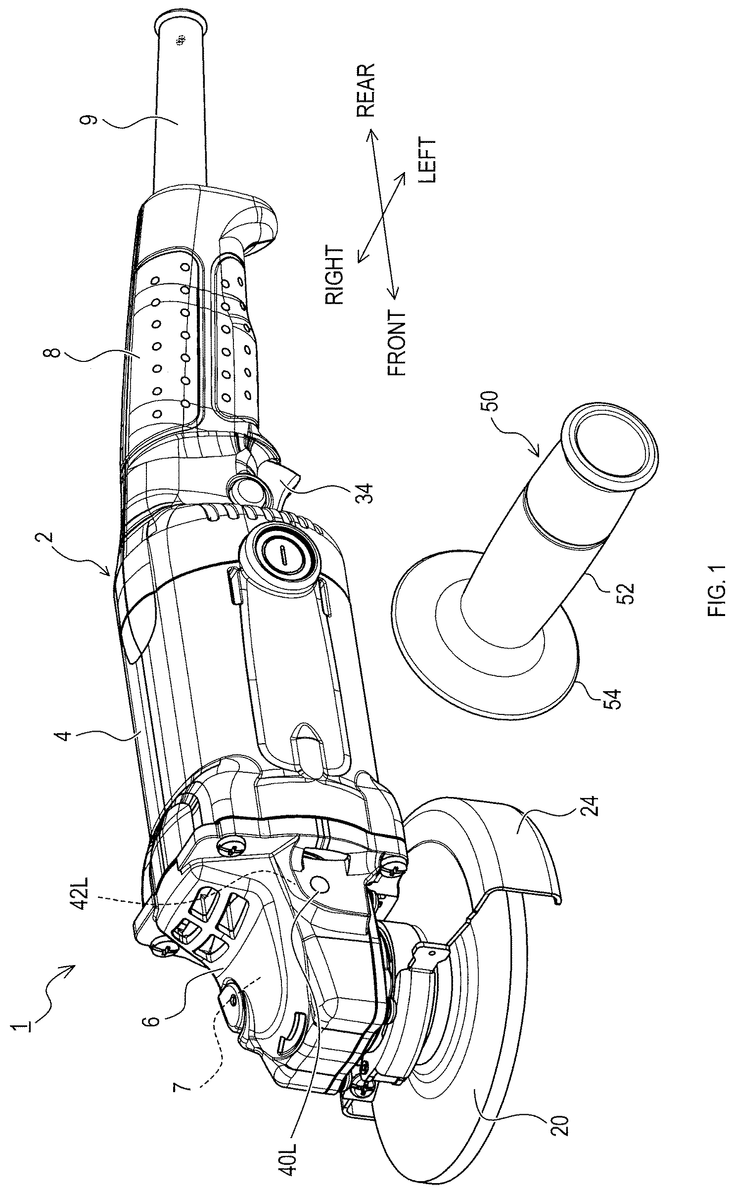 Patent US12576469 Figure 1 – Technique for controlling motor in handheld electric work machine