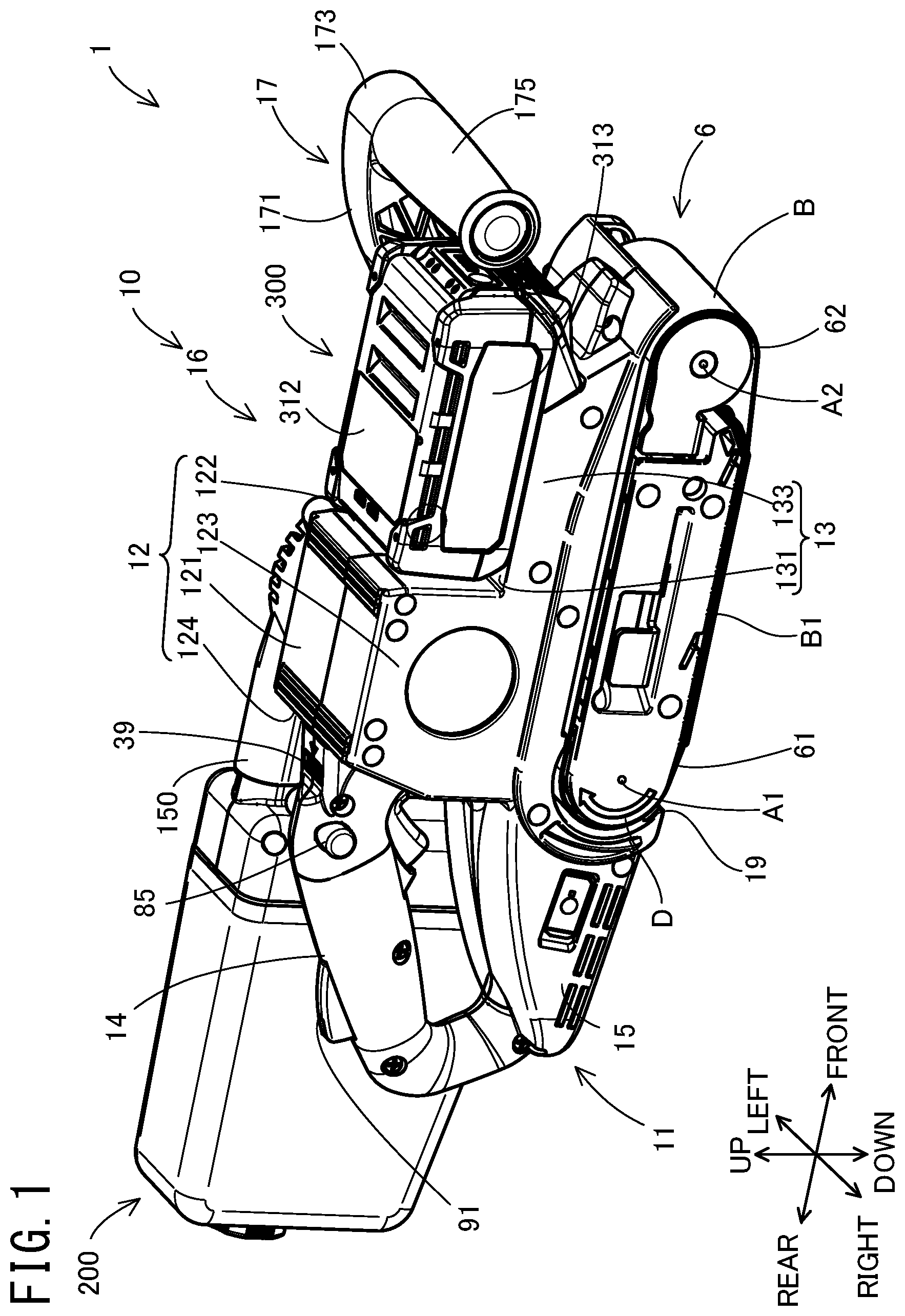 Patent US12576471 — Belt sander — Figure 1
