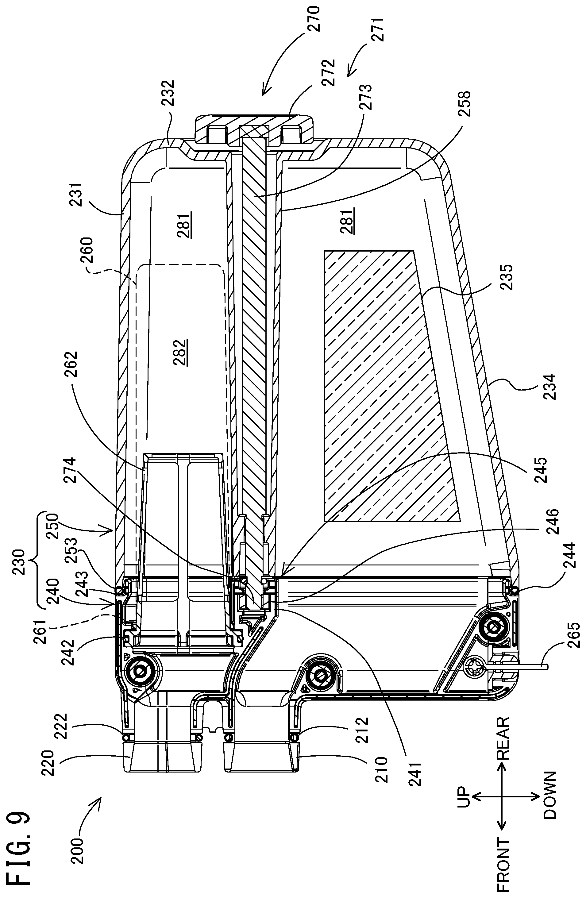 Patent US12576471 Figure 9 – Belt sander