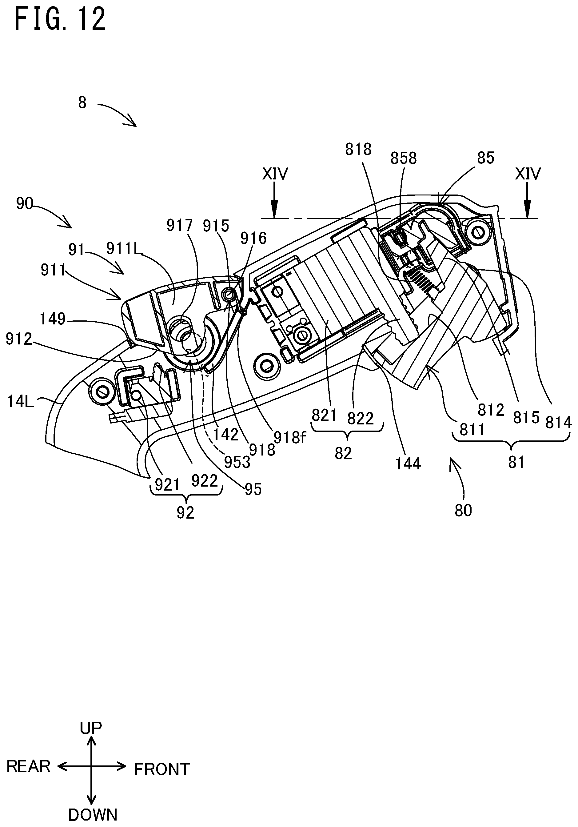 Patent US12576471 Figure 12 – Belt sander