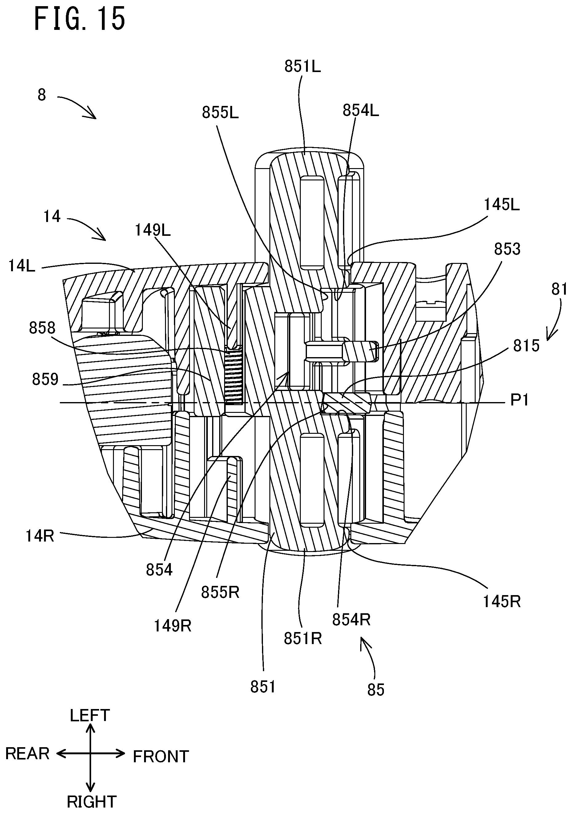 Patent US12576471 Figure 15 – Belt sander