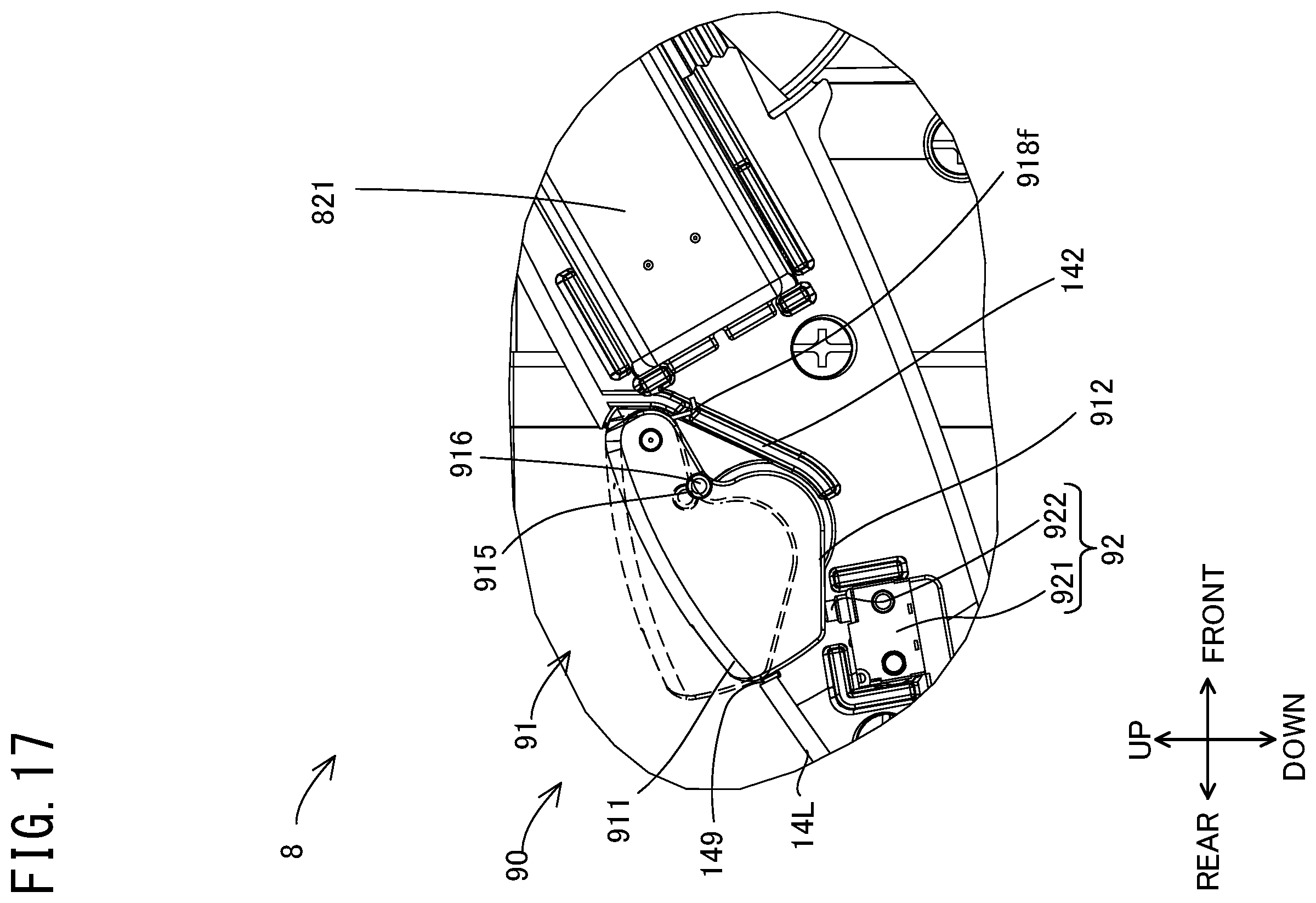Patent US12576471 Figure 17 – Belt sander
