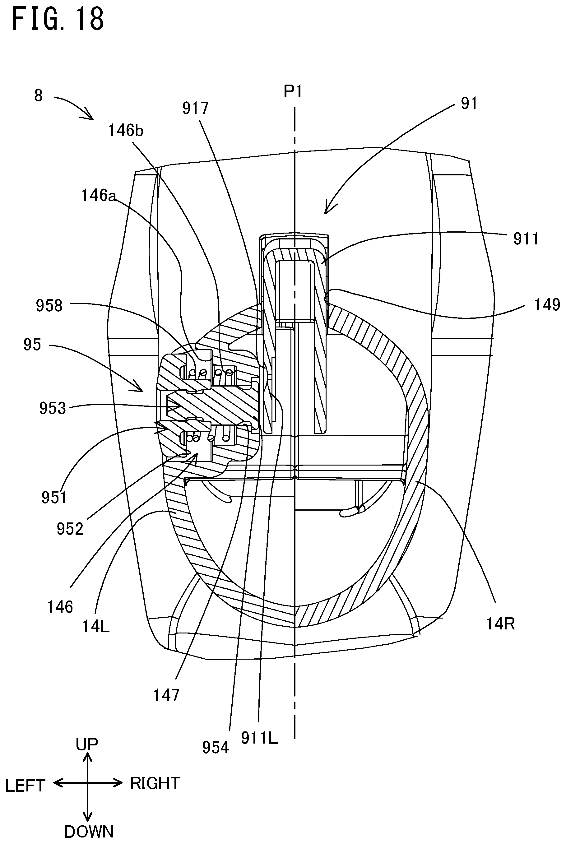 Patent US12576471 Figure 18 – Belt sander
