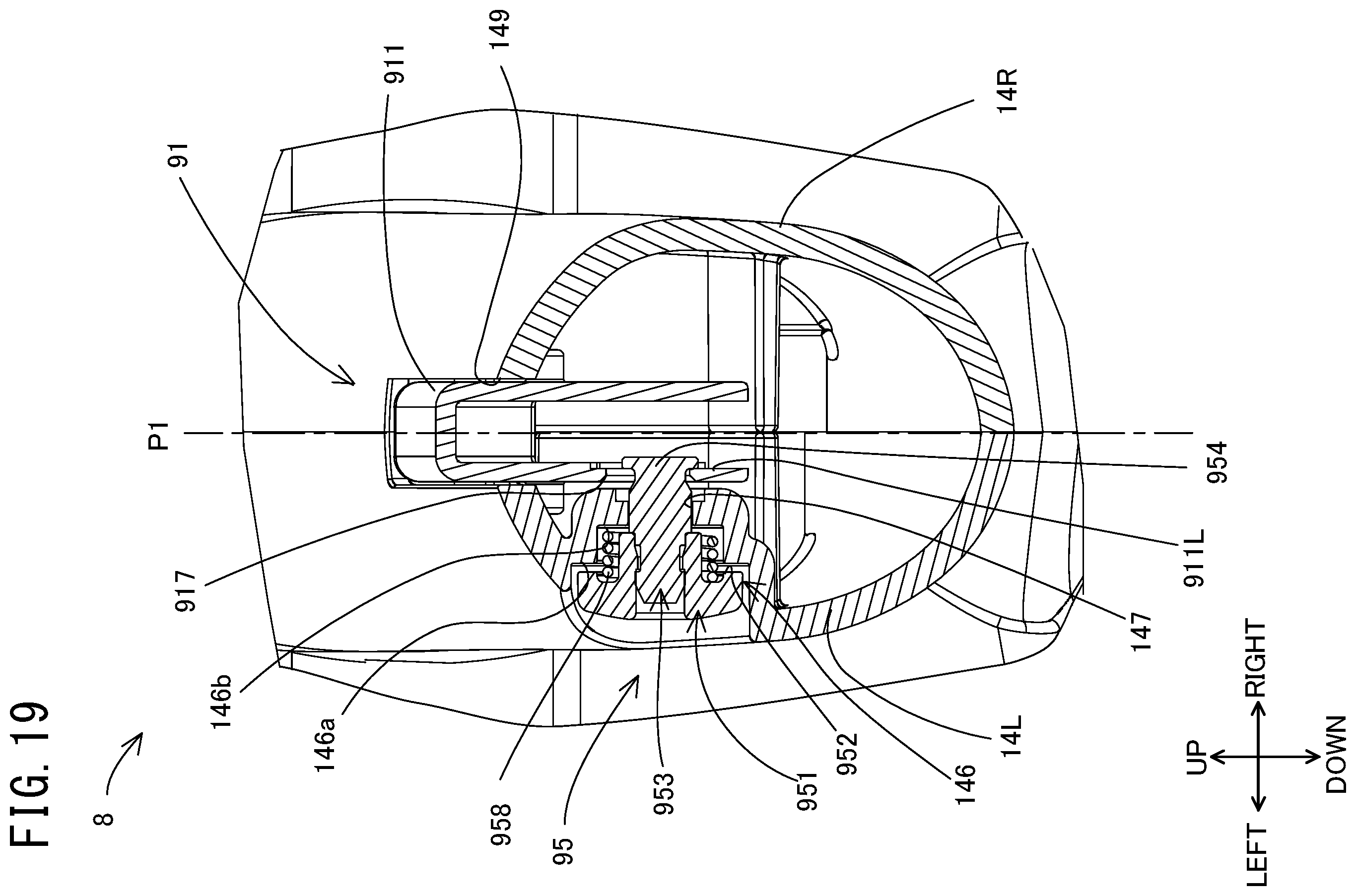 Patent US12576471 Figure 19 – Belt sander