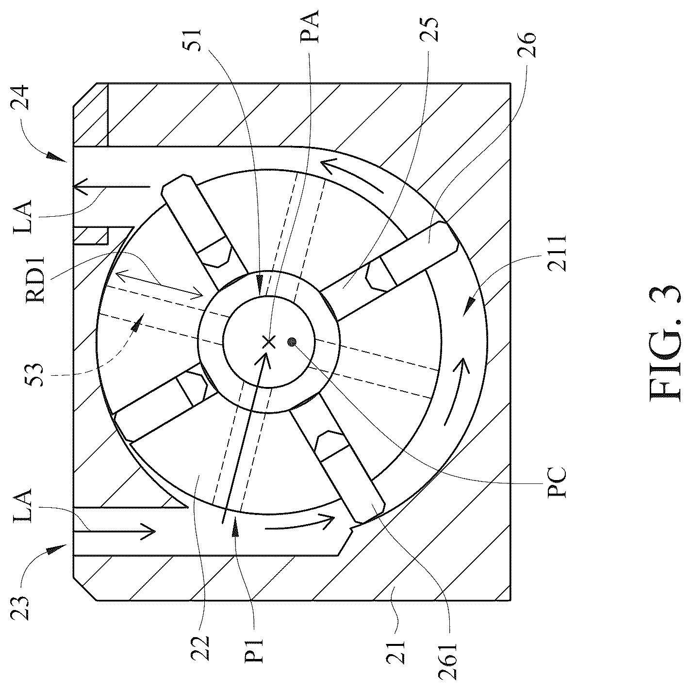 Patent US12576472 Figure 3 – Material cutting and grinding device