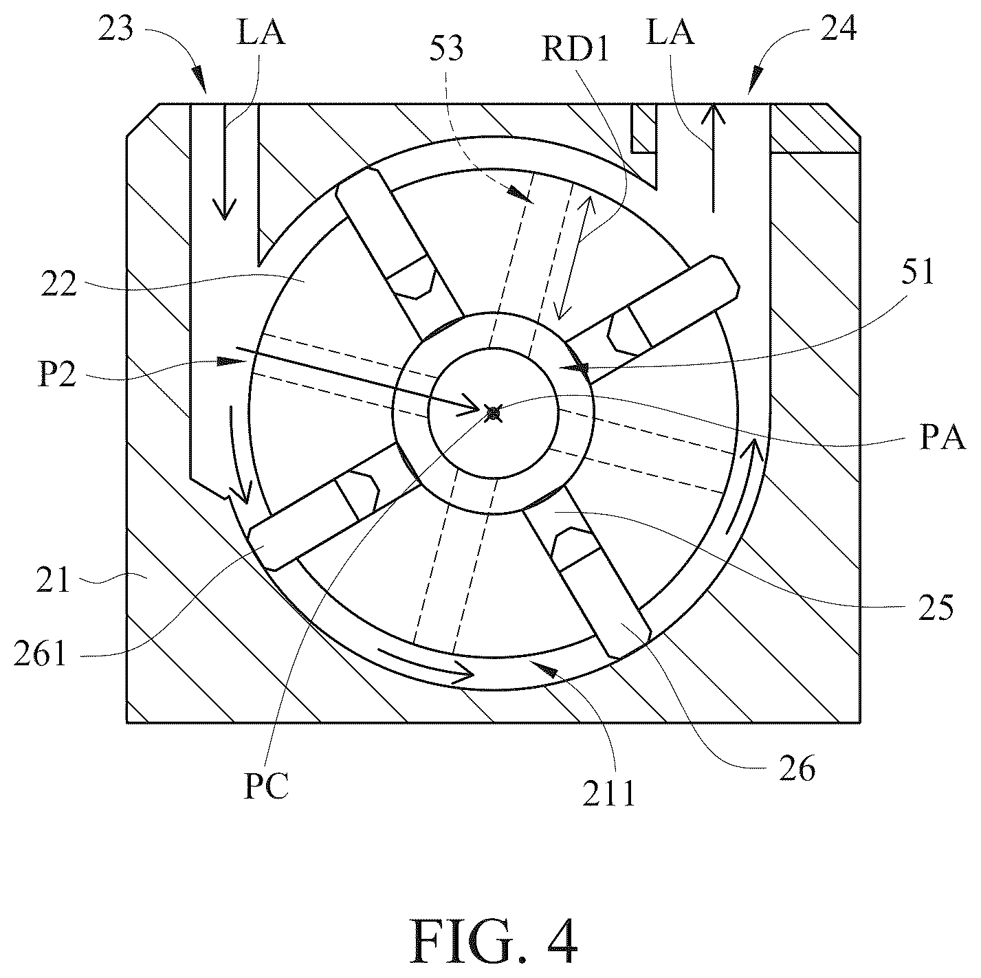 Patent US12576472 Figure 4 – Material cutting and grinding device