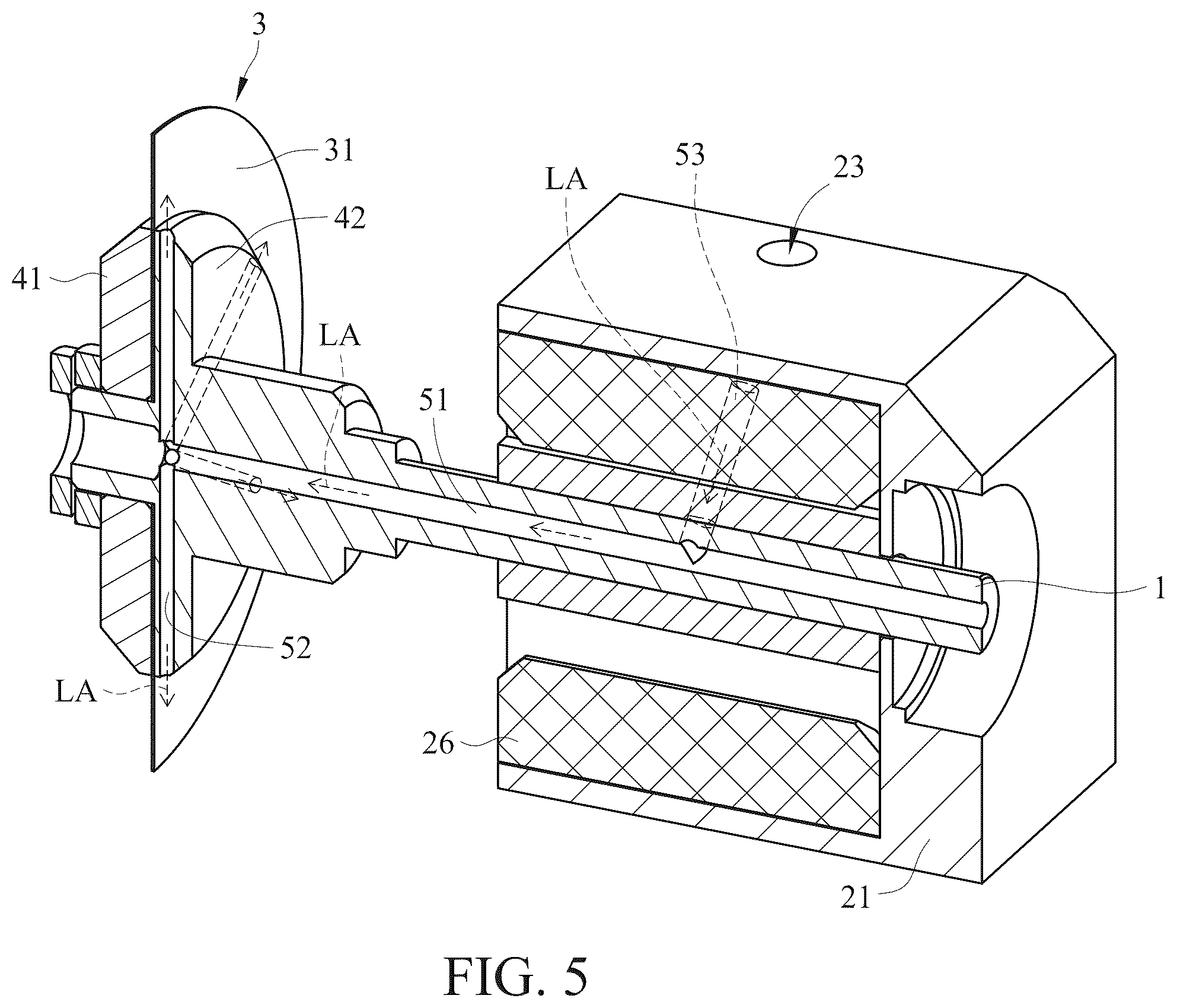 Patent US12576472 Figure 5 – Material cutting and grinding device