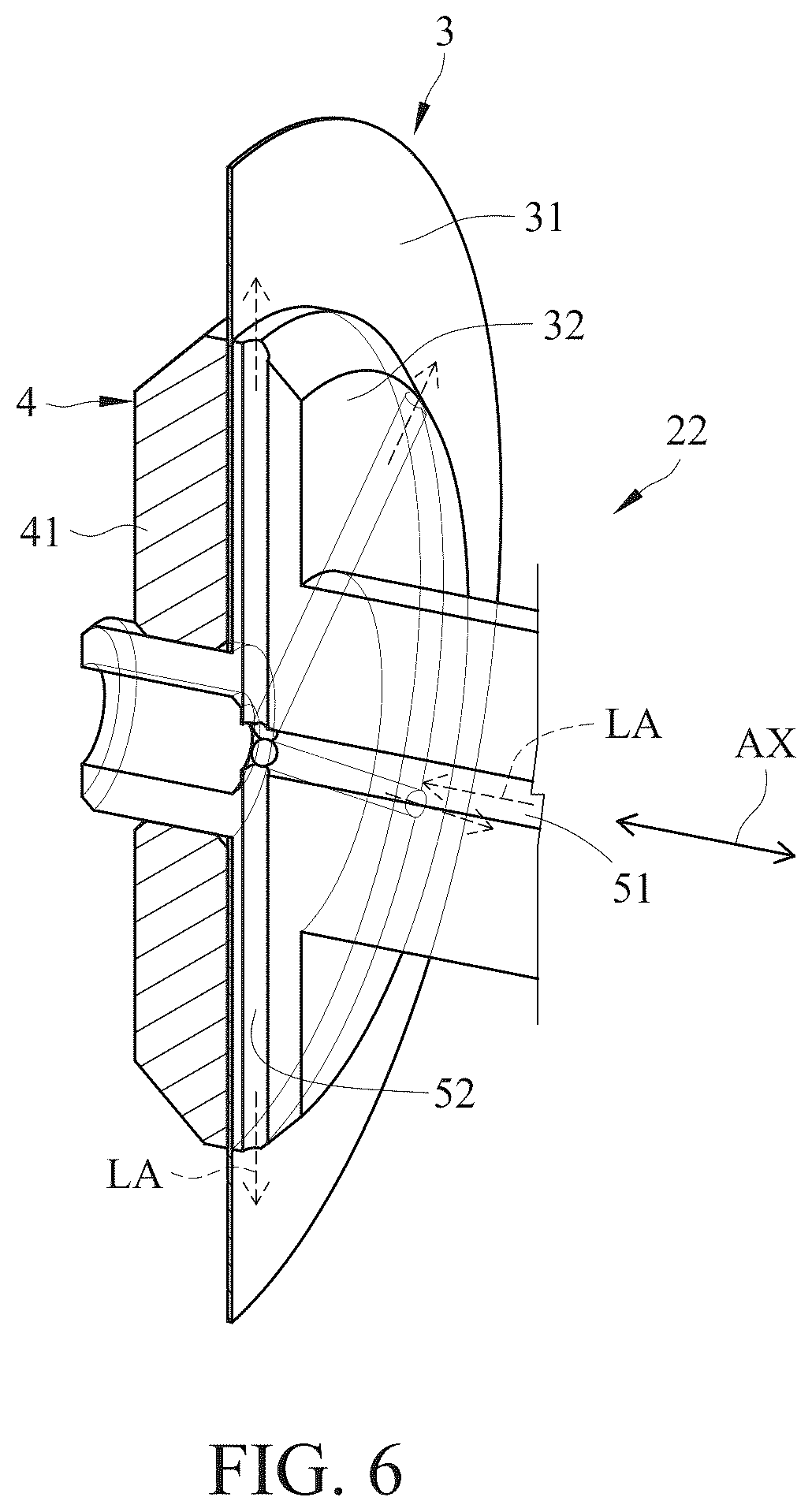 Patent US12576472 Figure 6 – Material cutting and grinding device