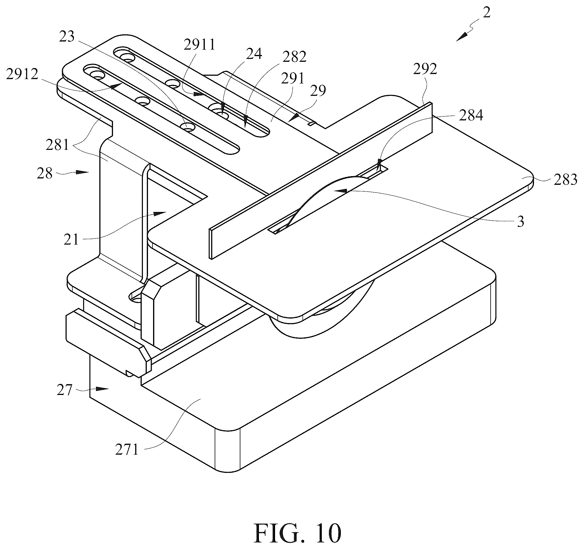 Patent US12576472 Figure 10 – Material cutting and grinding device