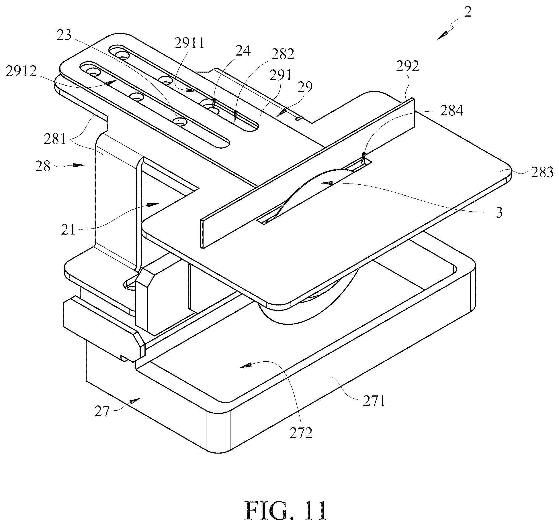 Patent US12576472 Figure 11 – Material cutting and grinding device