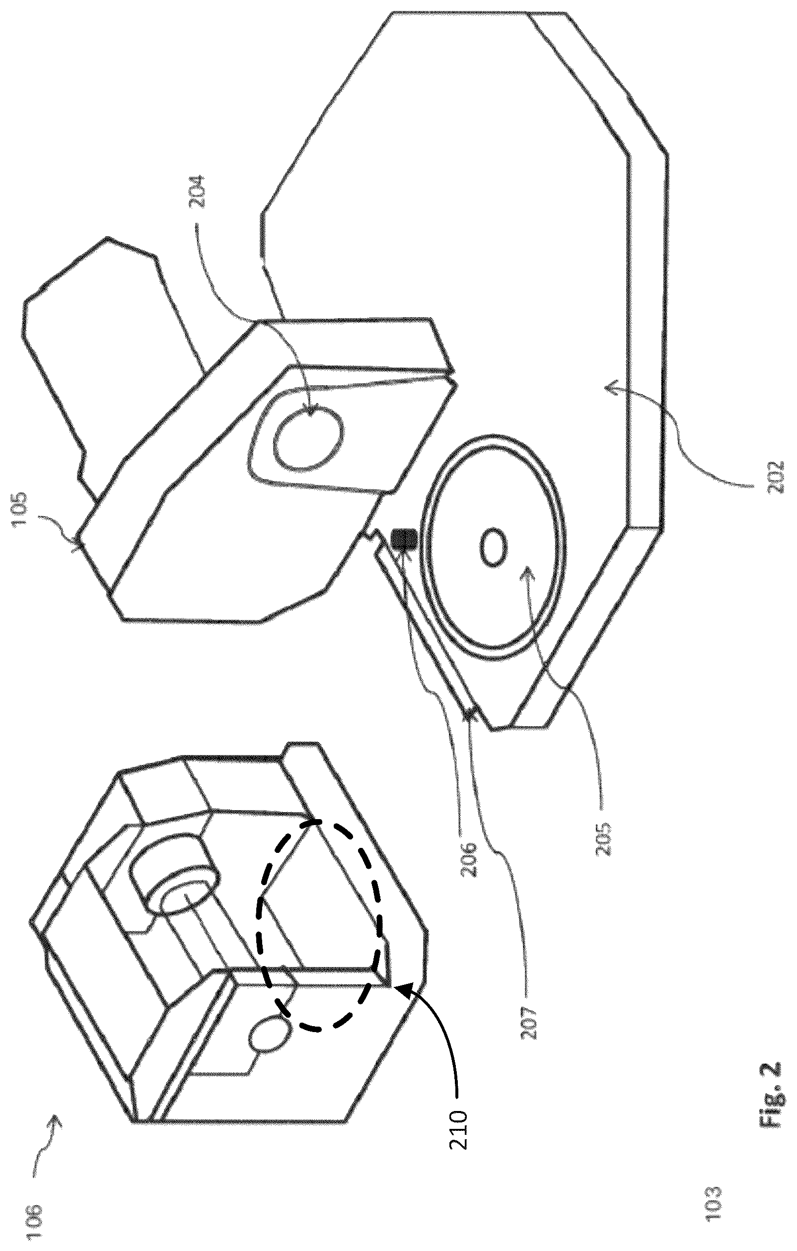 Patent US12576477 Figure 2 – Dresser apparatus for dressing a grinding wheel
