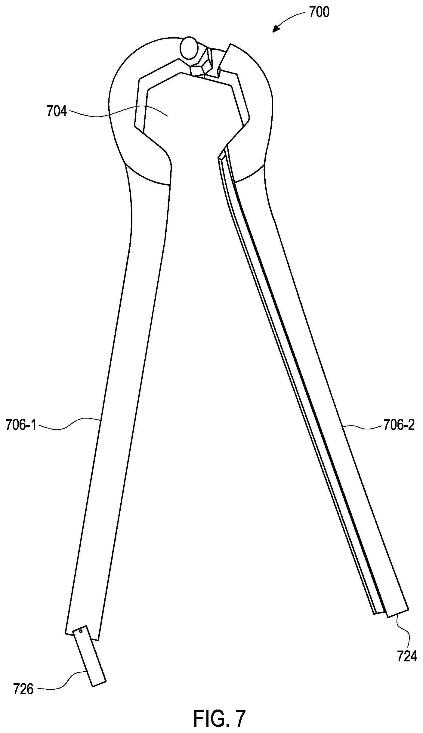Patent US12576484 Figure 6 – Hinged wrench