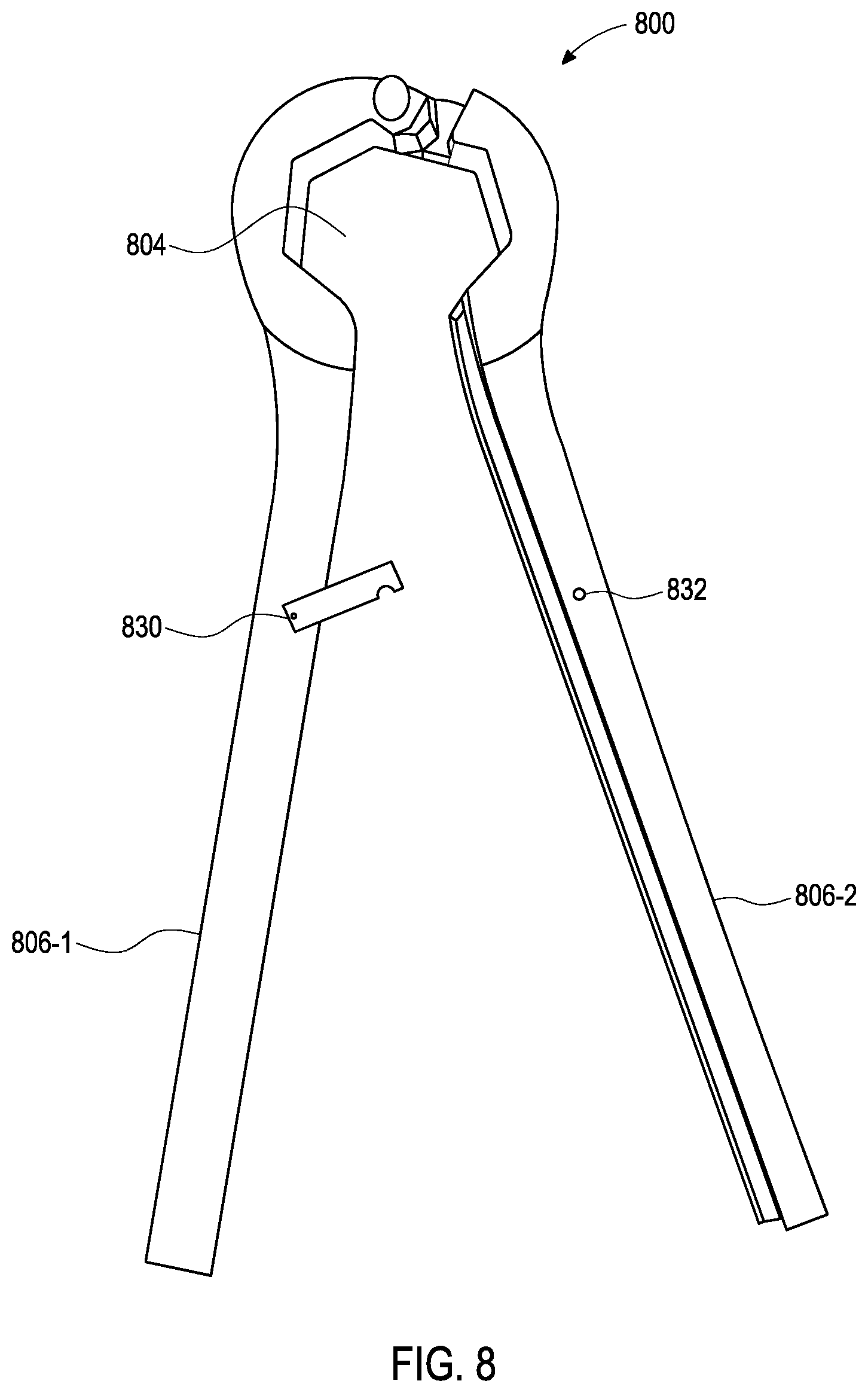 Patent US12576484 Figure 7 – Hinged wrench