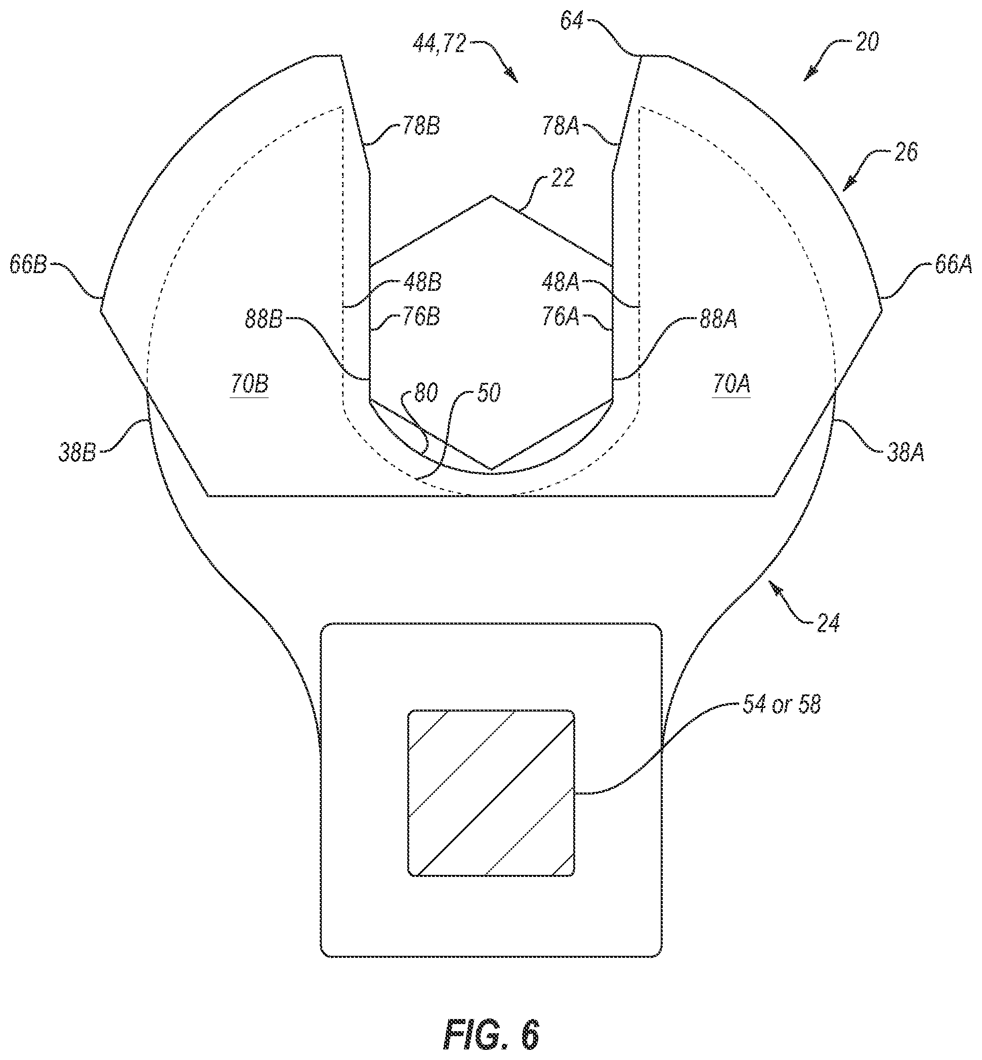 Patent US12576485 Figure 6 – Open-ended wrench with polymer adaptor