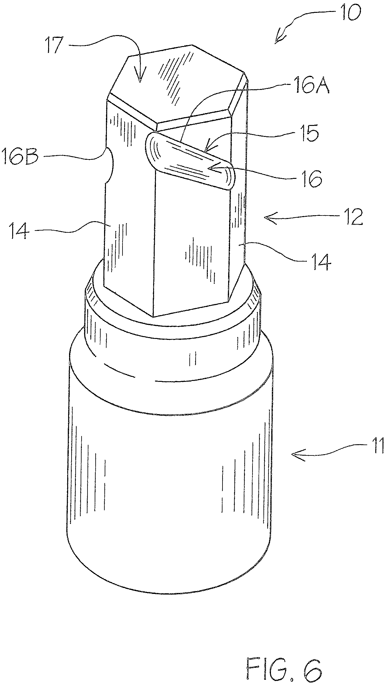 Patent US12576486 Figure 4 – Anti-slip hex allen tool variation