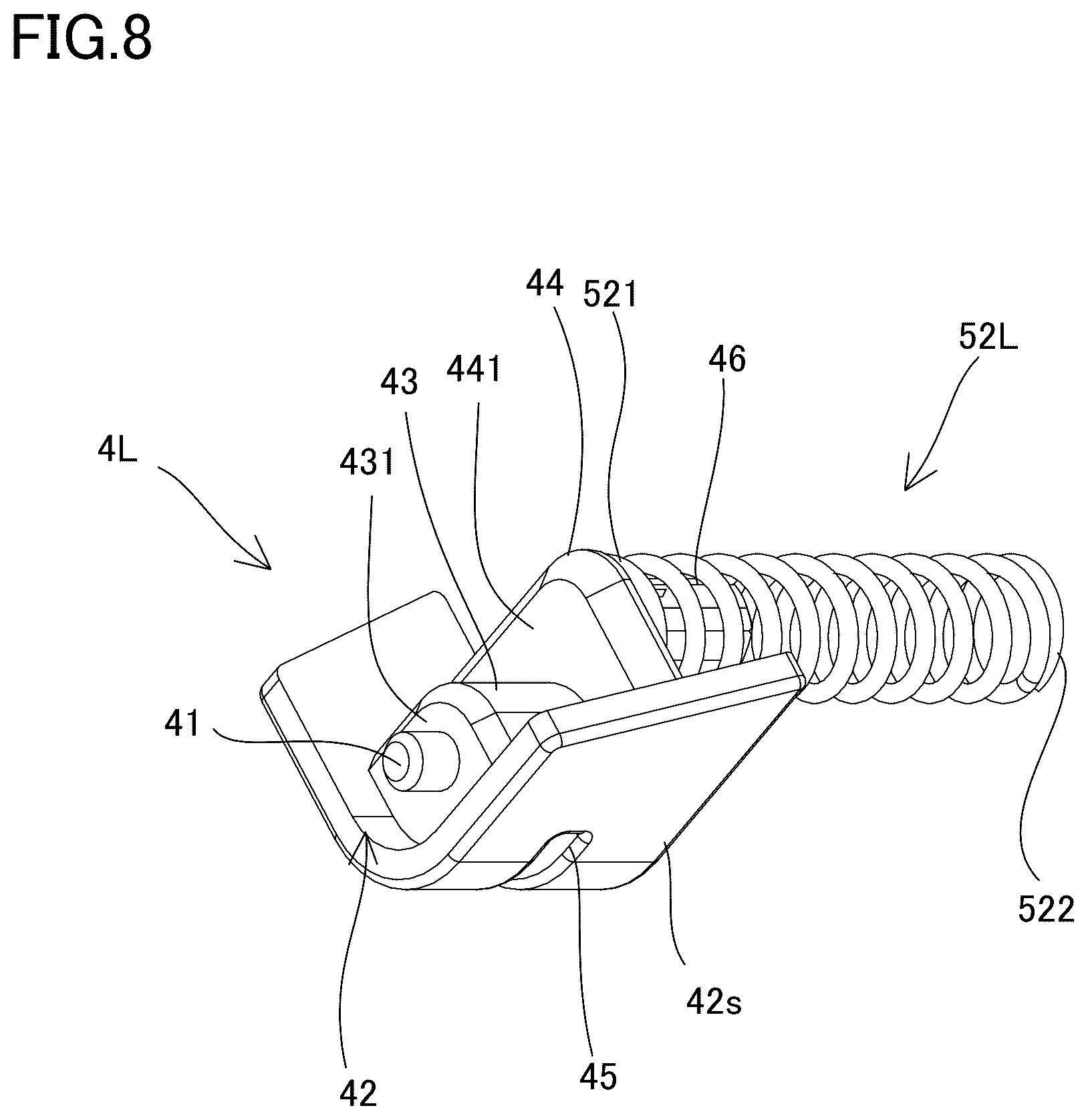 Patent US12576495 Figure 8 – Power tool having a hammer mechanism