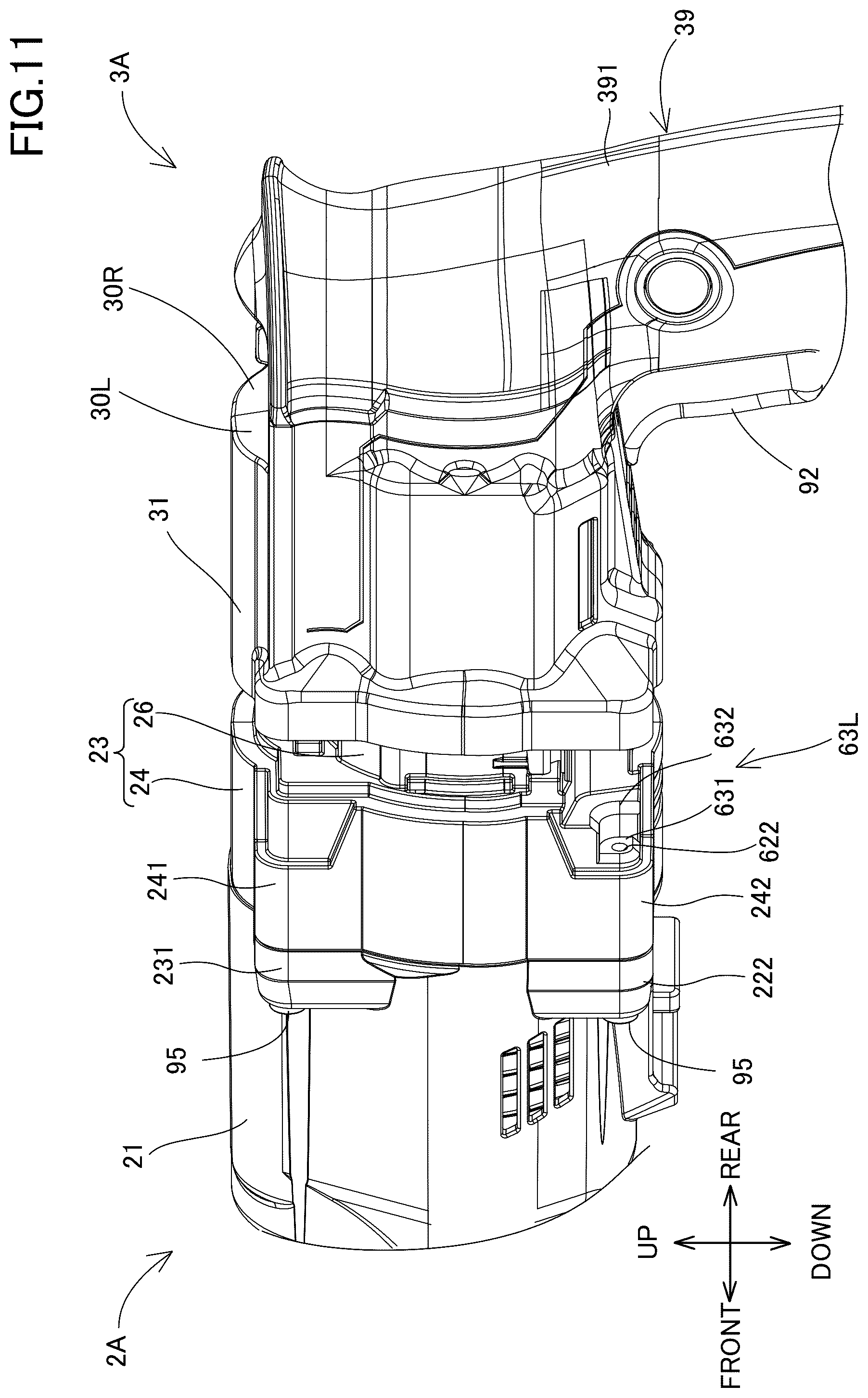 Patent US12576495 Figure 11 – Power tool having a hammer mechanism