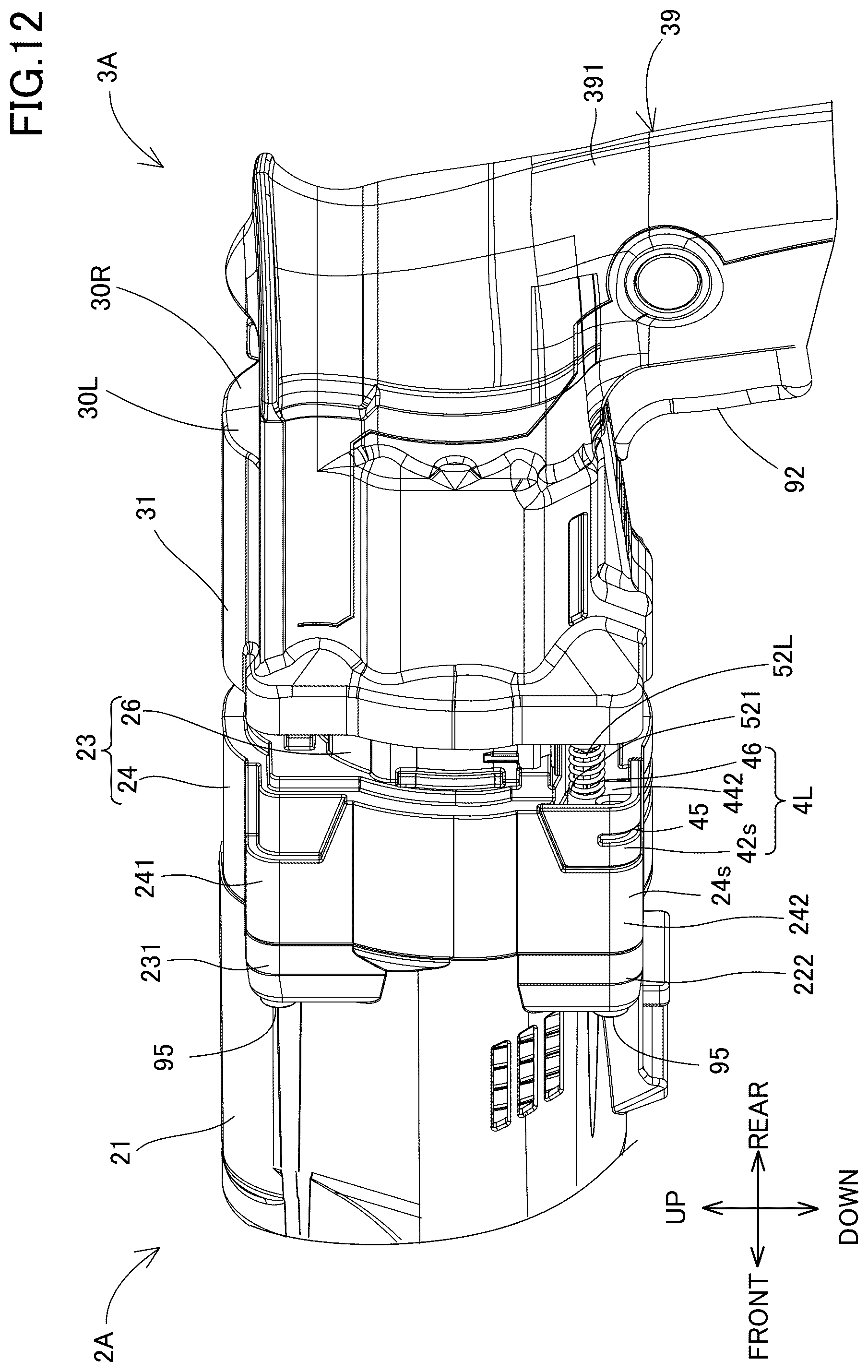 Patent US12576495 Figure 12 – Power tool having a hammer mechanism