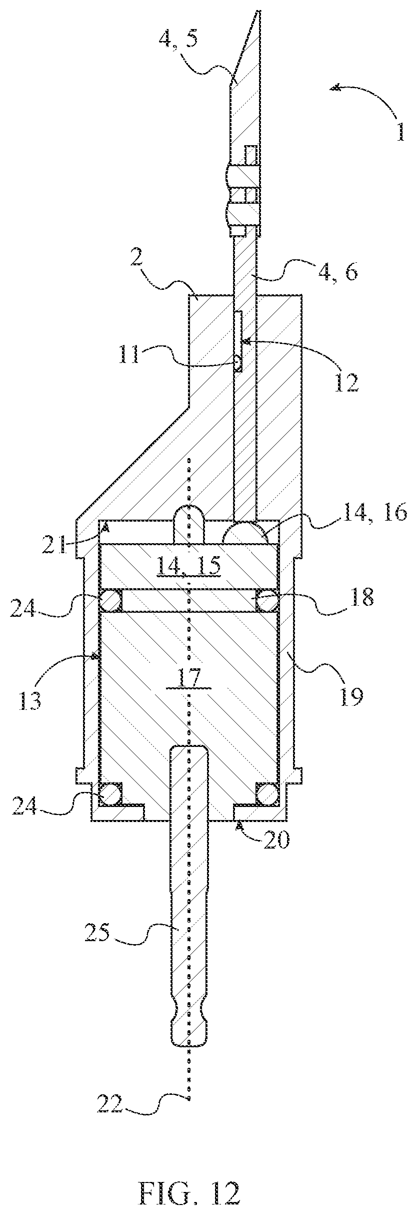 Patent US12576496 Figure 12 – Universal chisel attachment