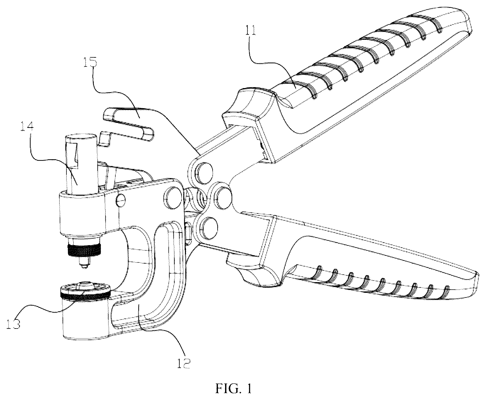 Patent US12576497 Figure 1 – Manual press-fit tool