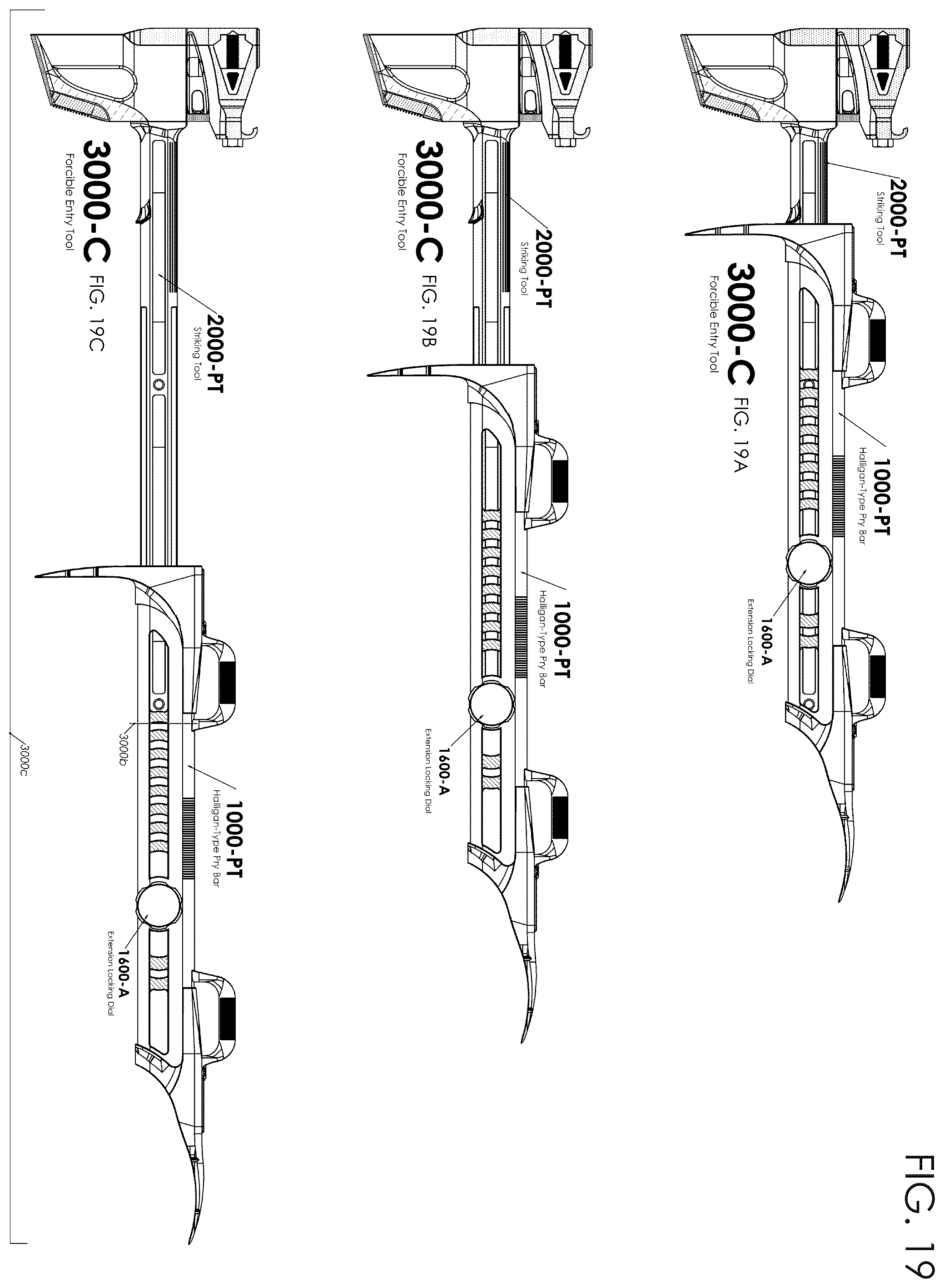 Patent US12576498 Figure 19 – Multi-tool combining firefighting implements
