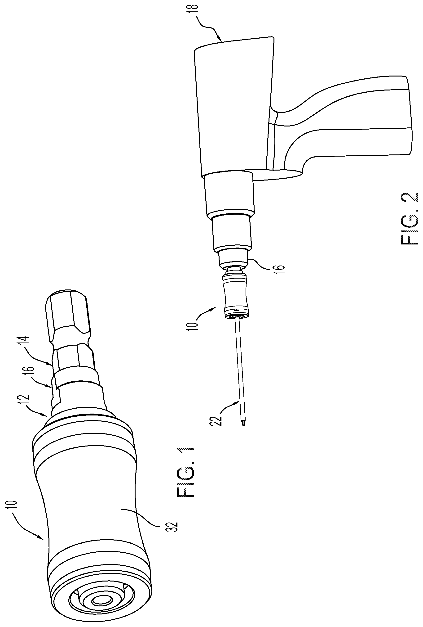 Patent US12576499 Figure 1 – Power adapter for a powered tool