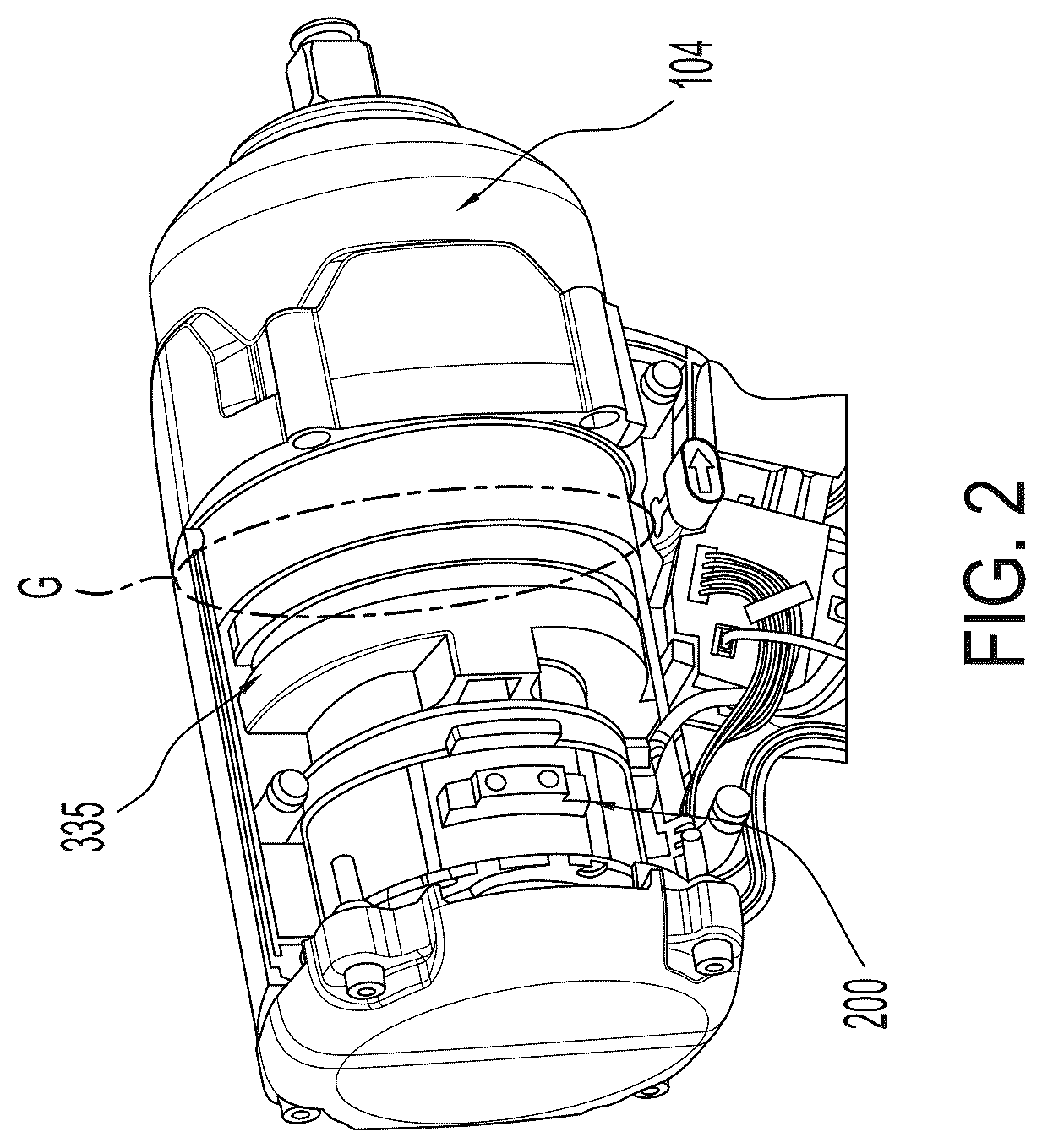 Patent US12576501 Figure 2 – Impact power tool