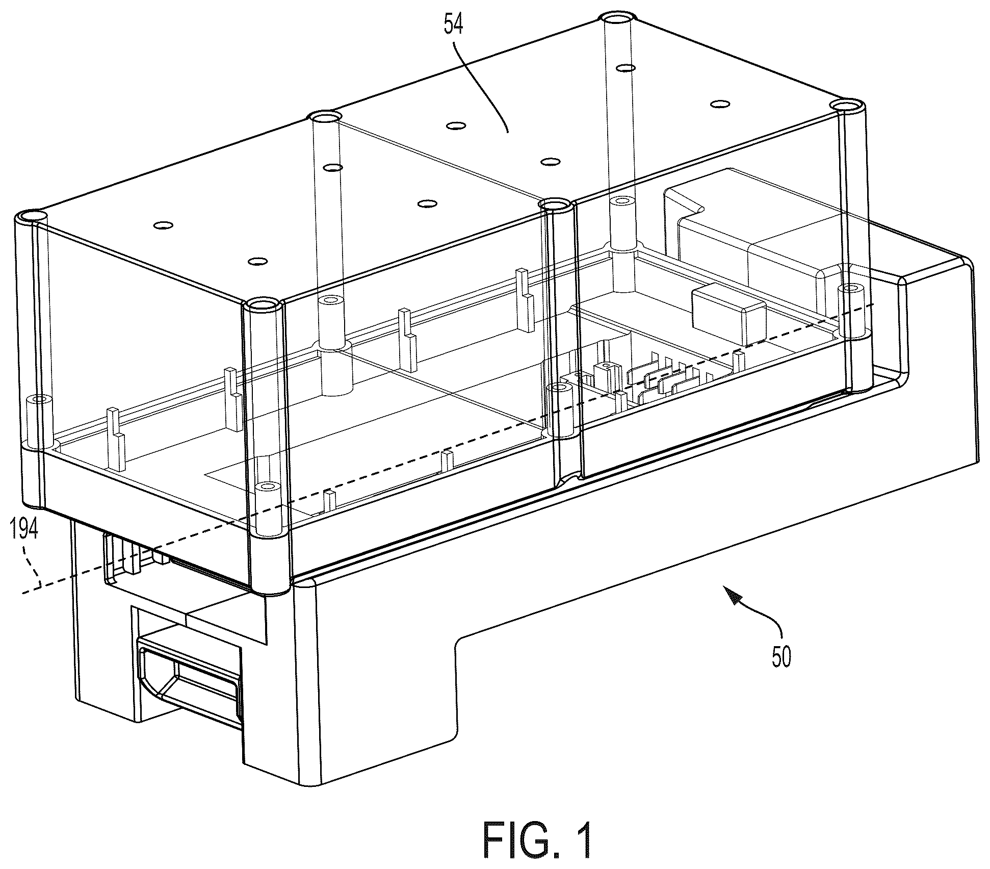 Patent US12576504 Figure 1 – Battery pack interface