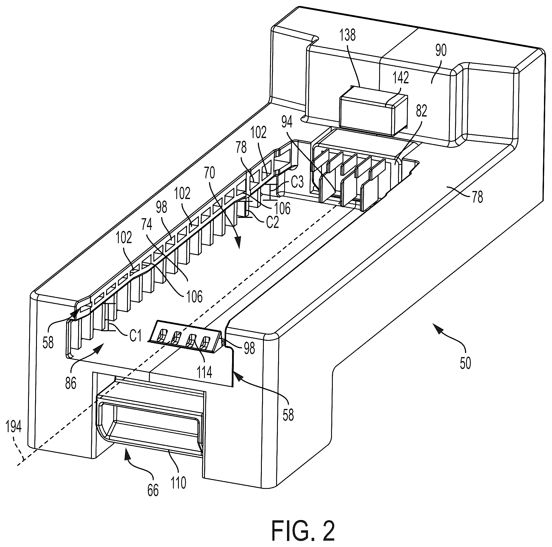 Patent US12576504 Figure 2 – Battery pack interface