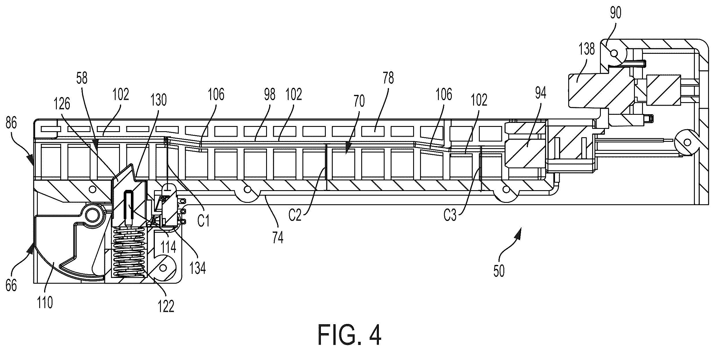 Patent US12576504 Figure 4 – Battery pack interface