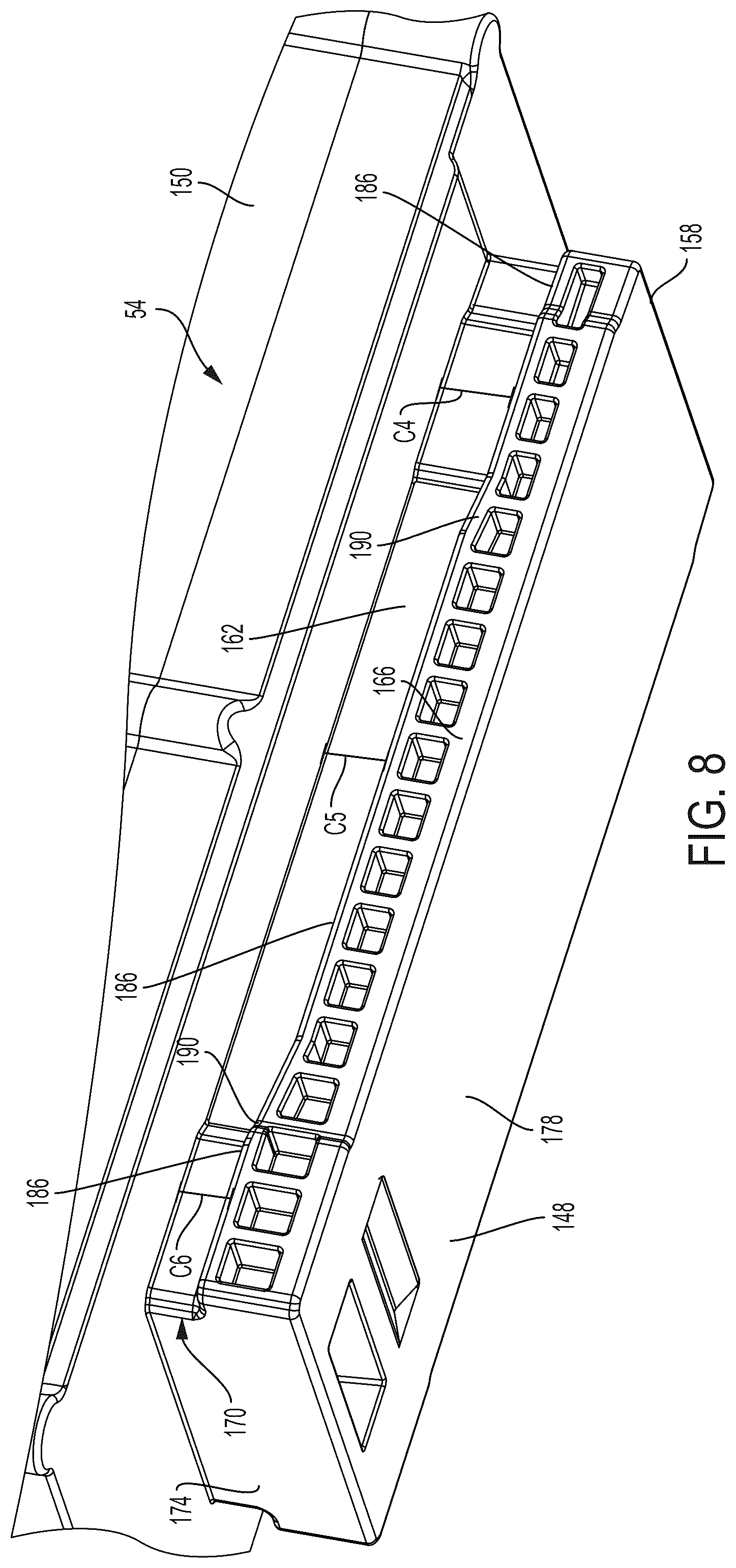 Patent US12576504 Figure 8 – Battery pack interface