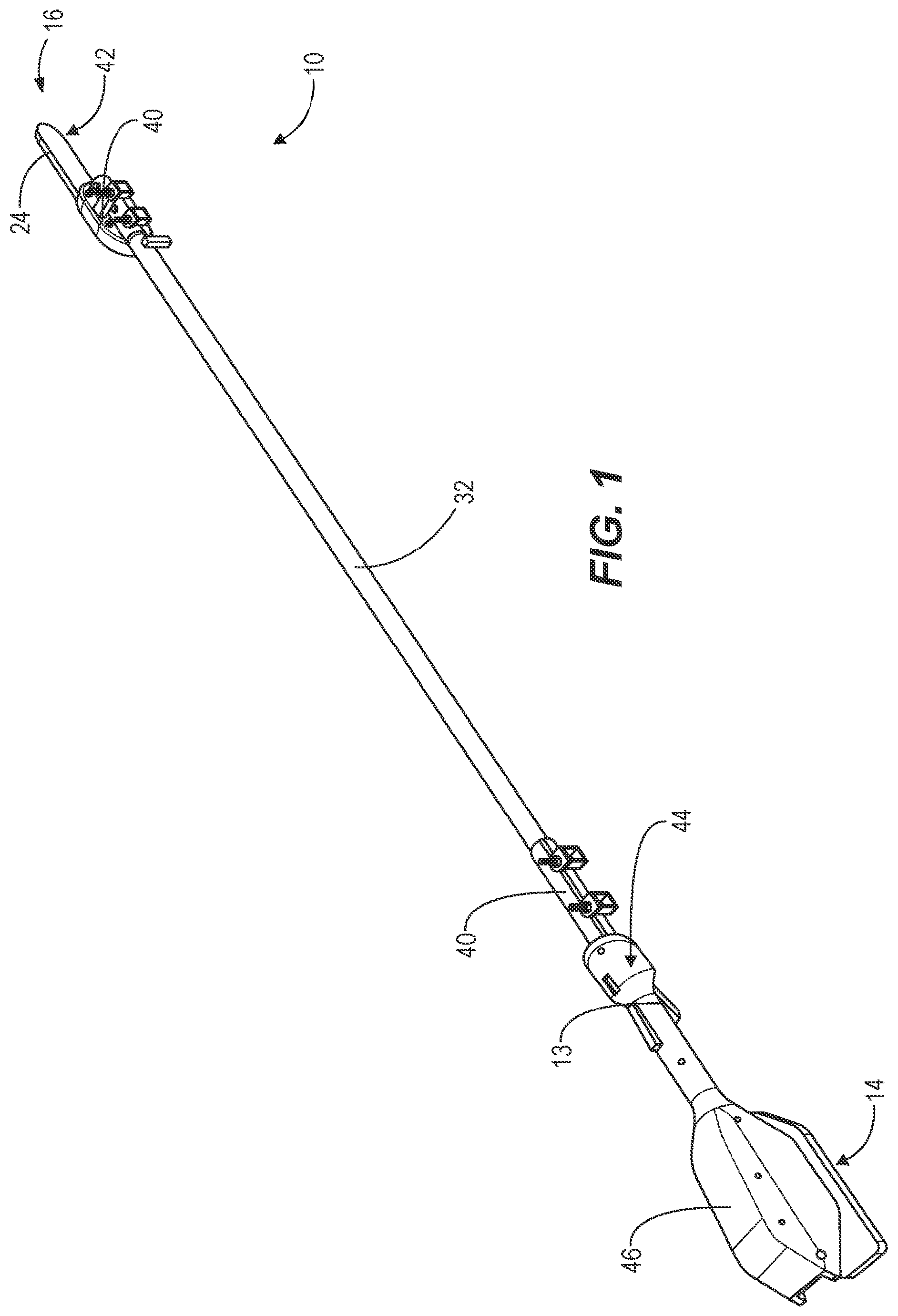 Patent US12576505 Figure 1 – Power tool with non-conductive driveshaft