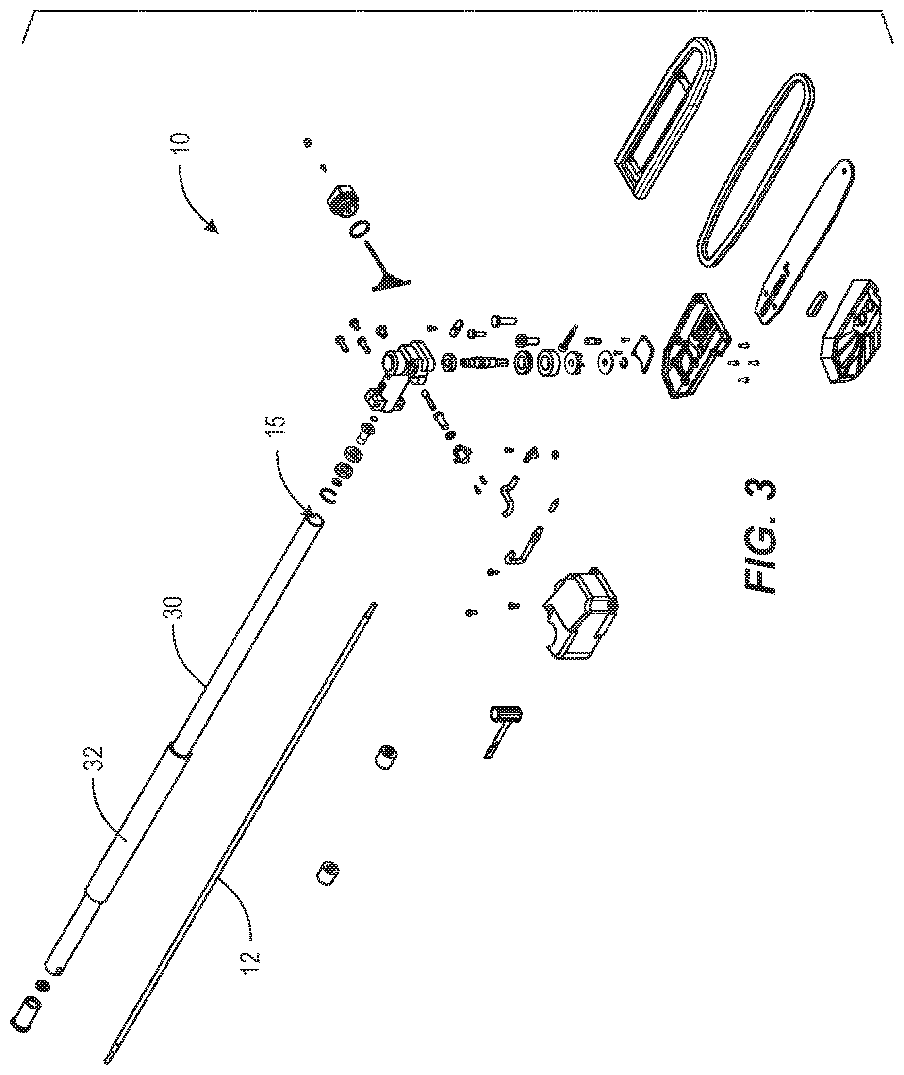 Patent US12576505 Figure 3 – Power tool with non-conductive driveshaft
