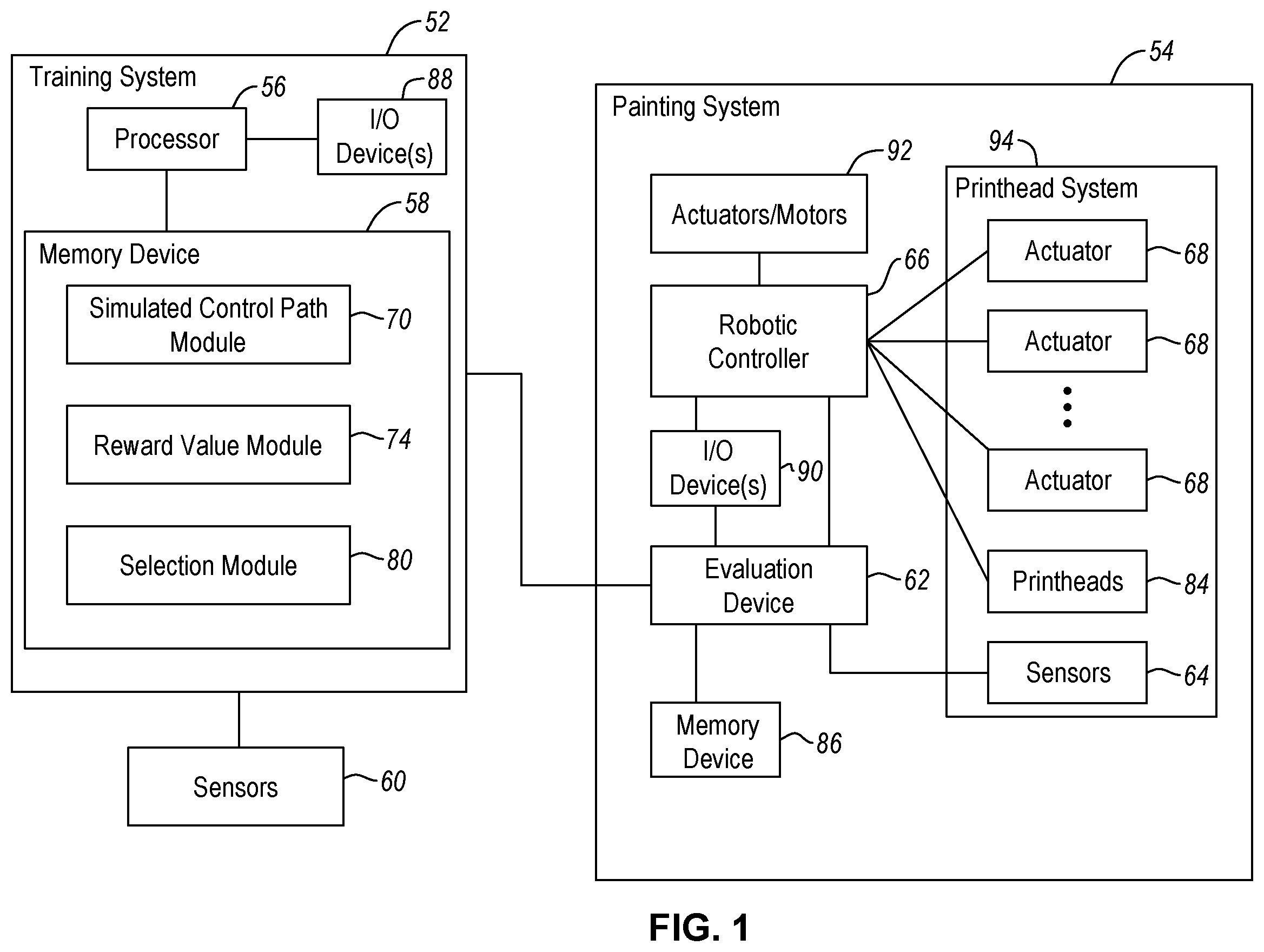 Patent US12576507 Figure 1 – Apparatus and method for printing a contoured surface