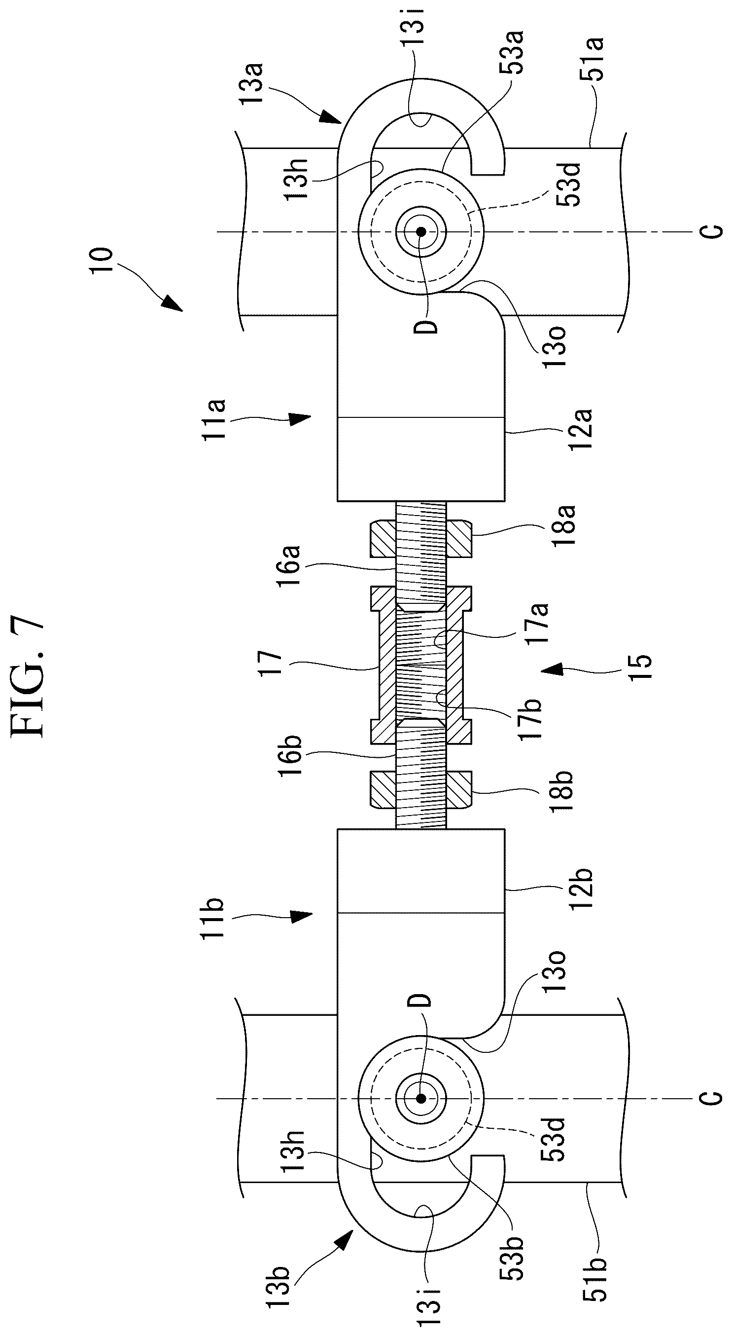Patent US12576509 Figure 7 – Coupling structure and parallel link robot
