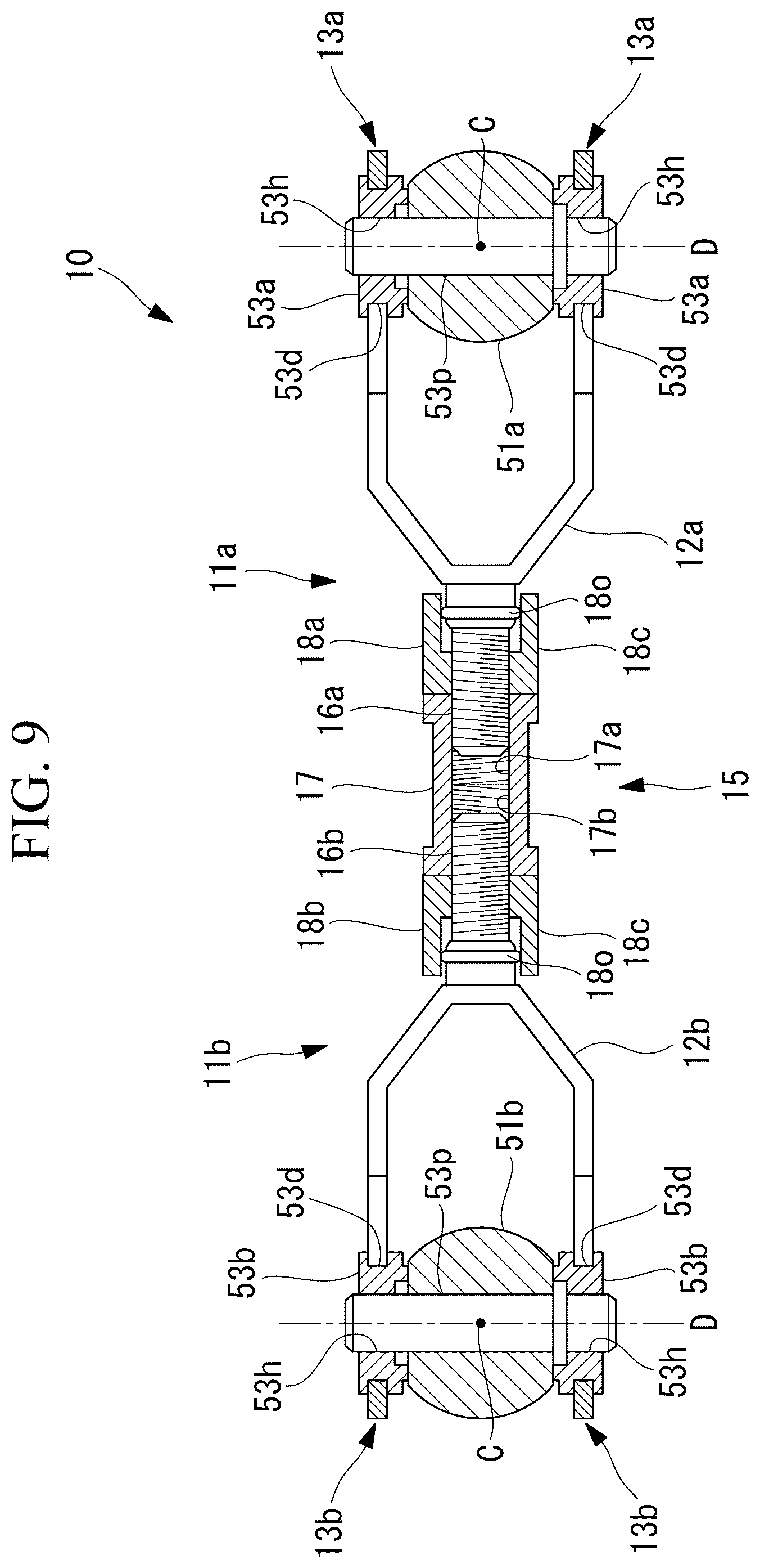 Patent US12576509 Figure 9 – Coupling structure and parallel link robot